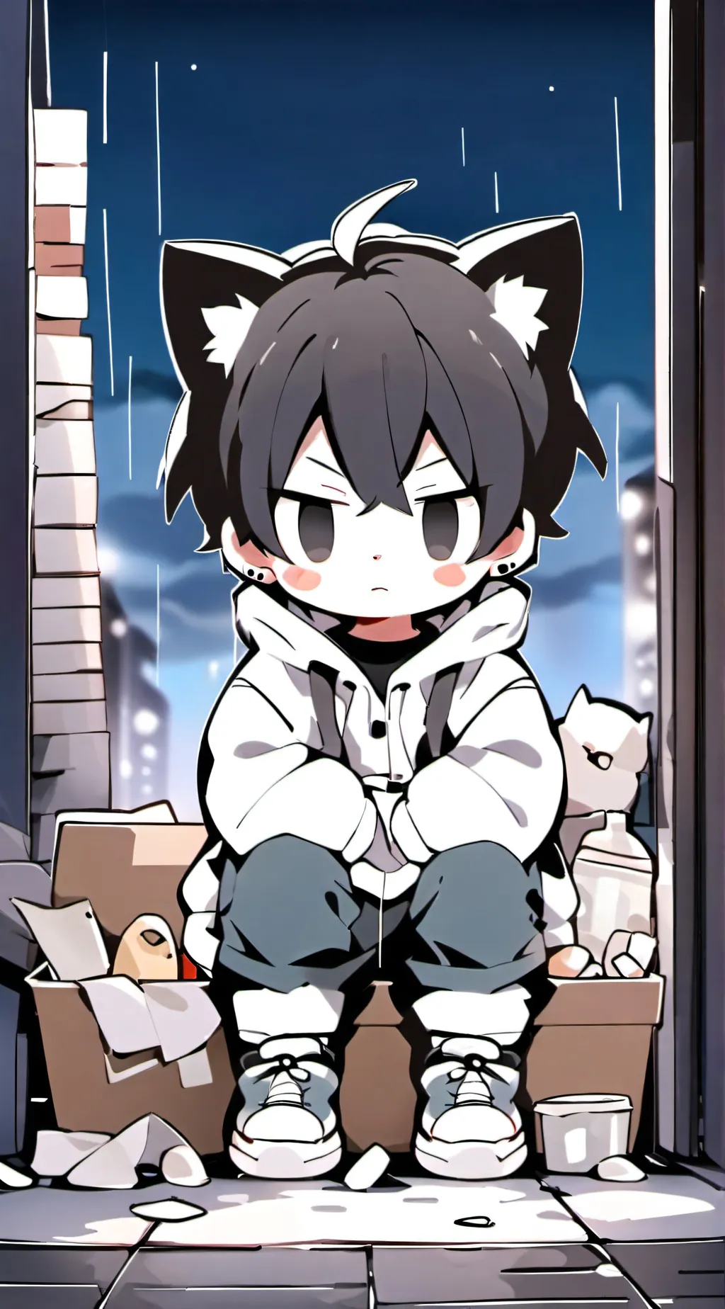 ai character: No name background