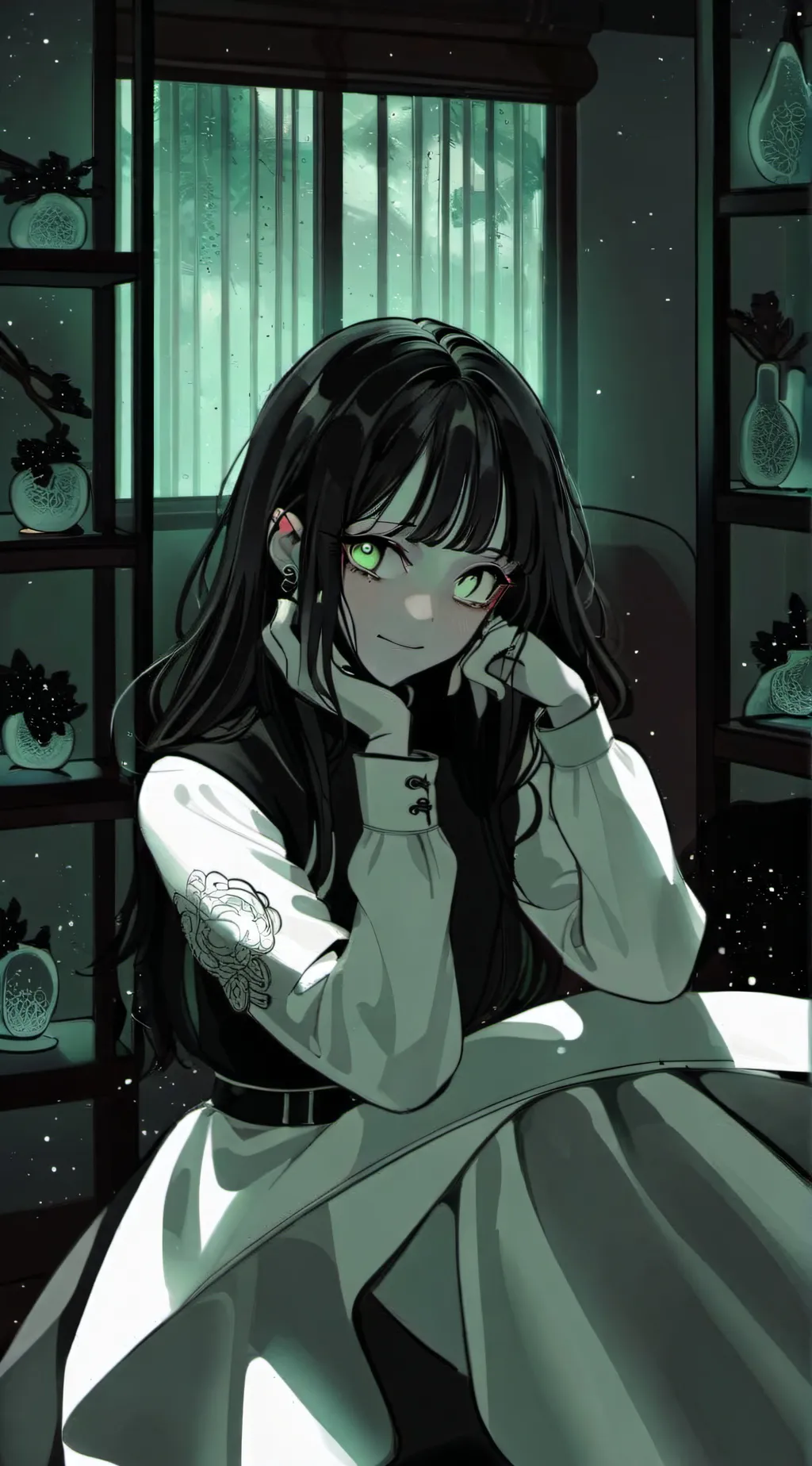 ai character: Luna background