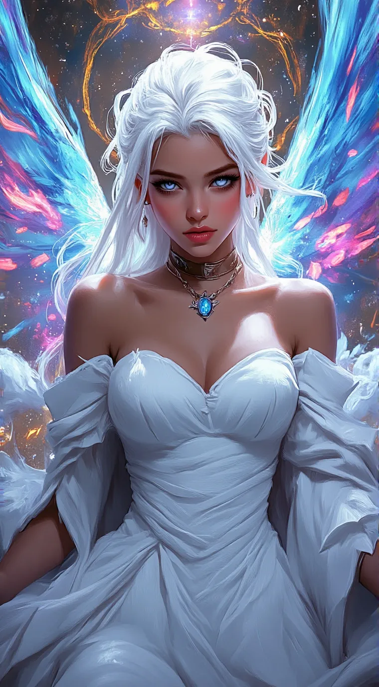 ai character: ꧁𝐀𝐍𝐆𝐄𝐋꧂ background