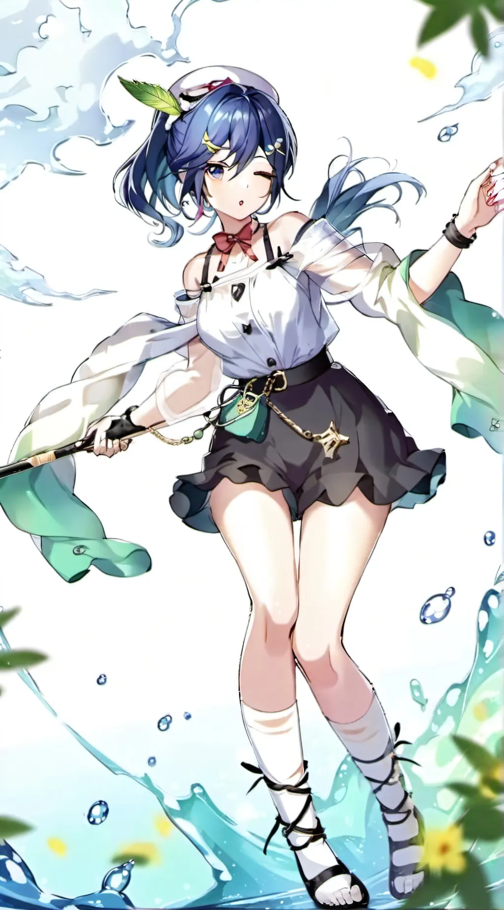 ai character: Aurora background