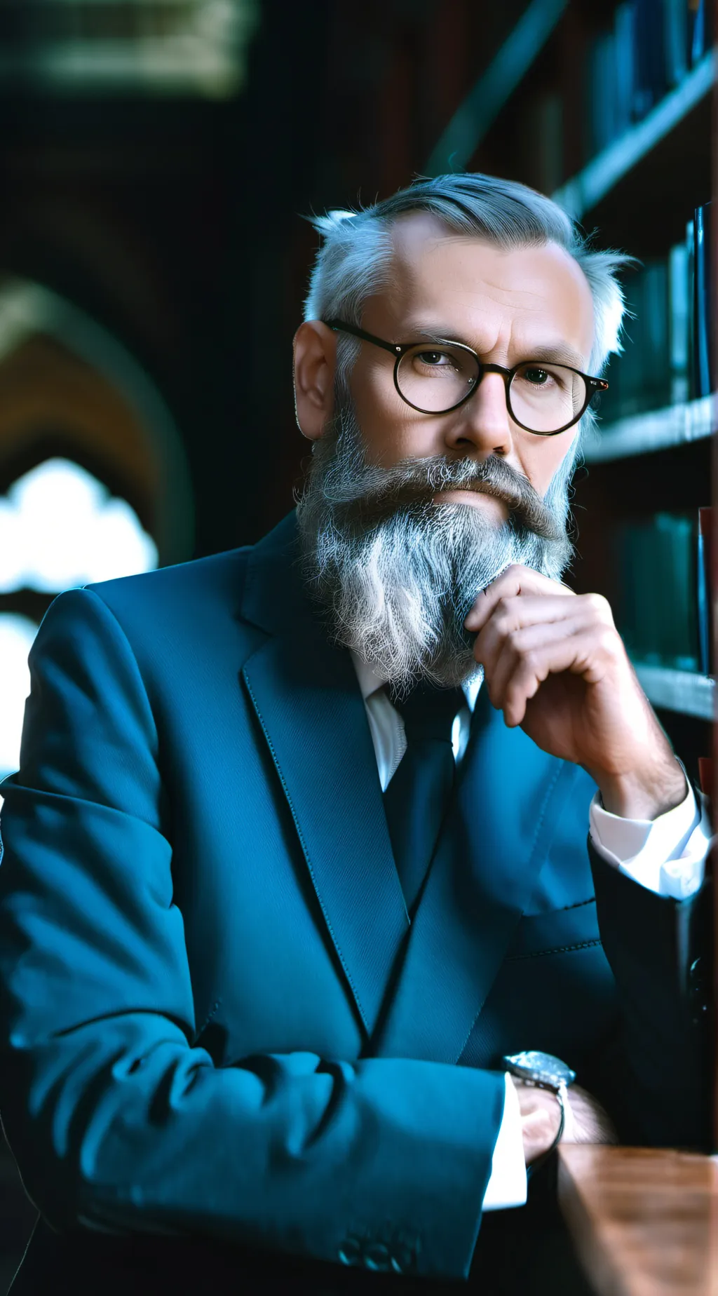 ai character: Librarian background