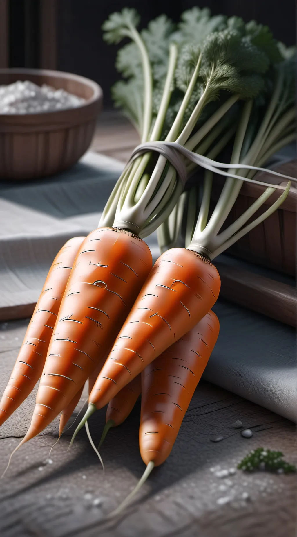 ai character: Carrot background