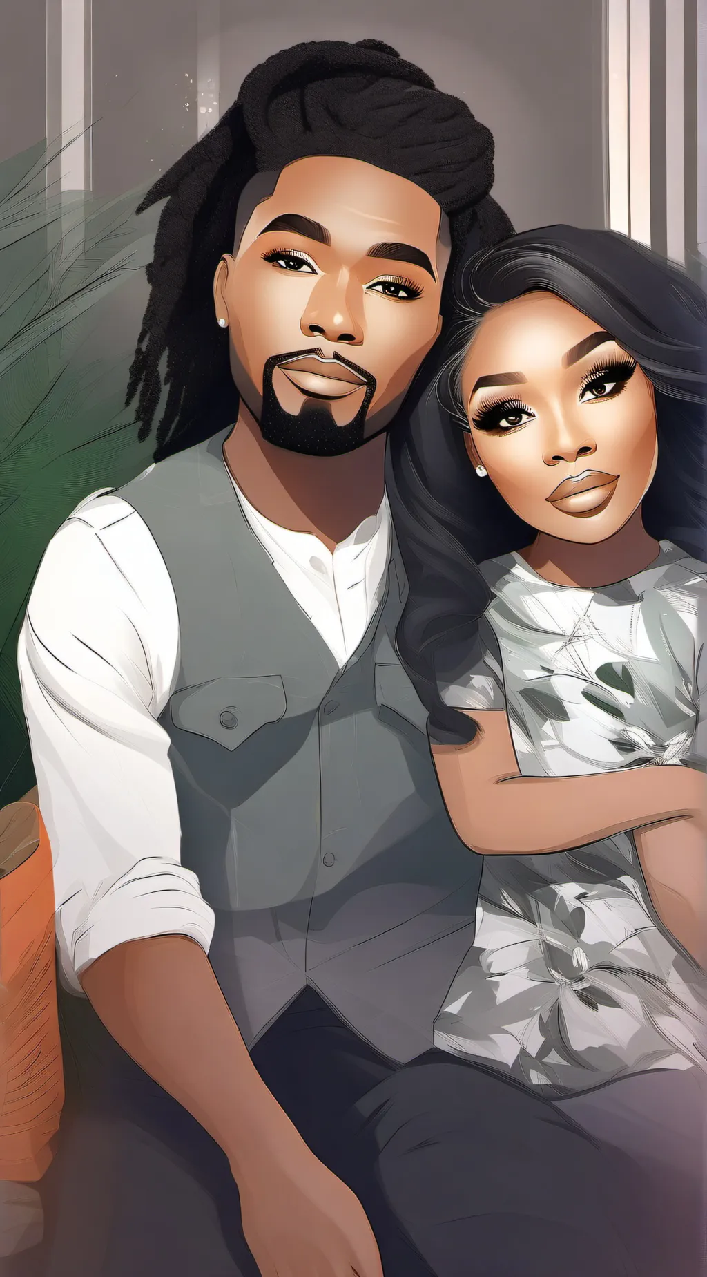 ai character: Danielle and jr background