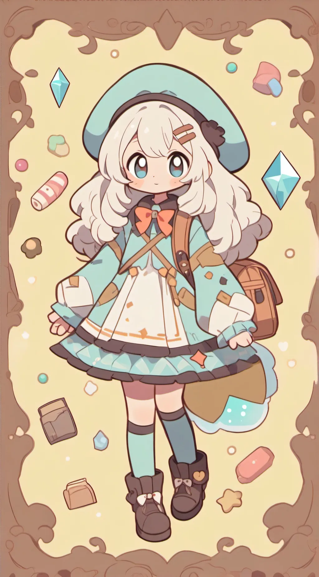 ai character: Luna's adventures background