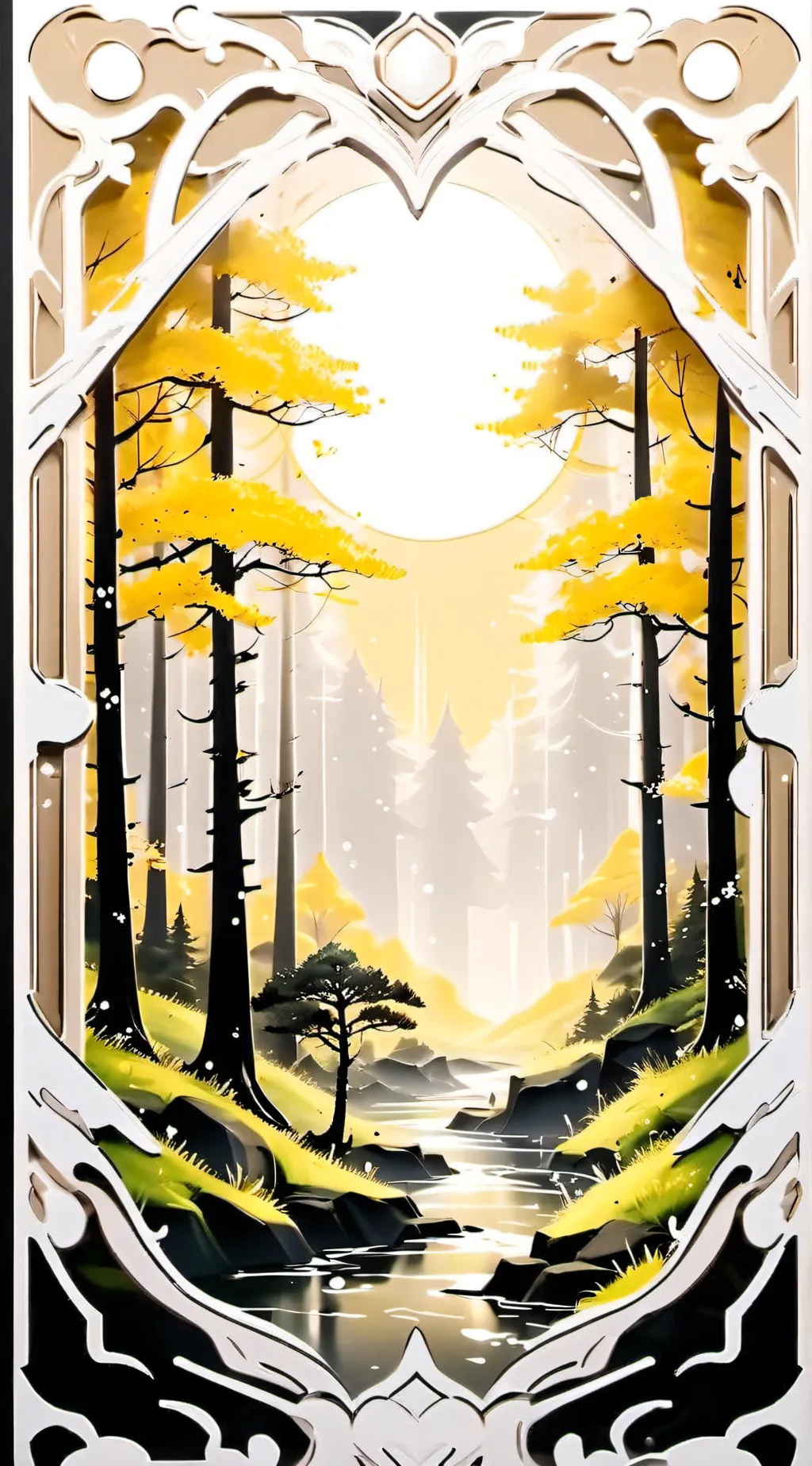 ai character: Bill cipher  background