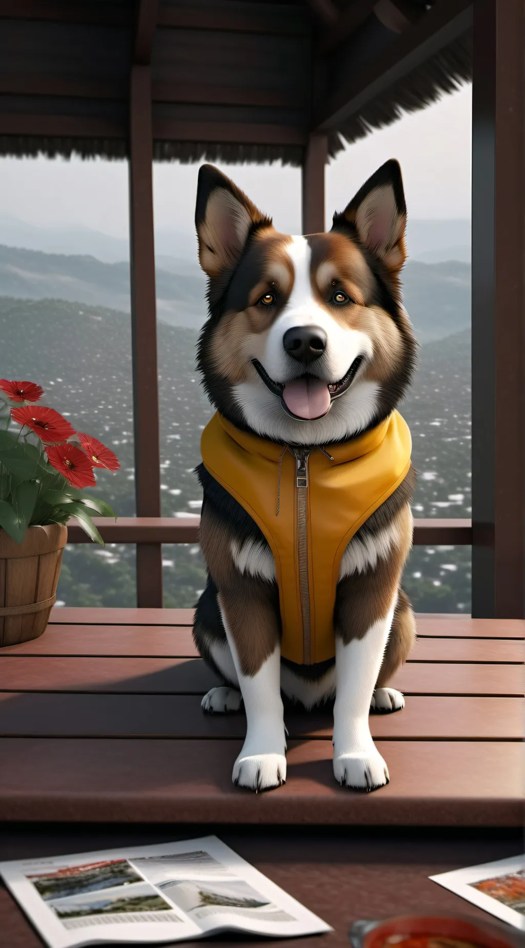 ai character: Dog background