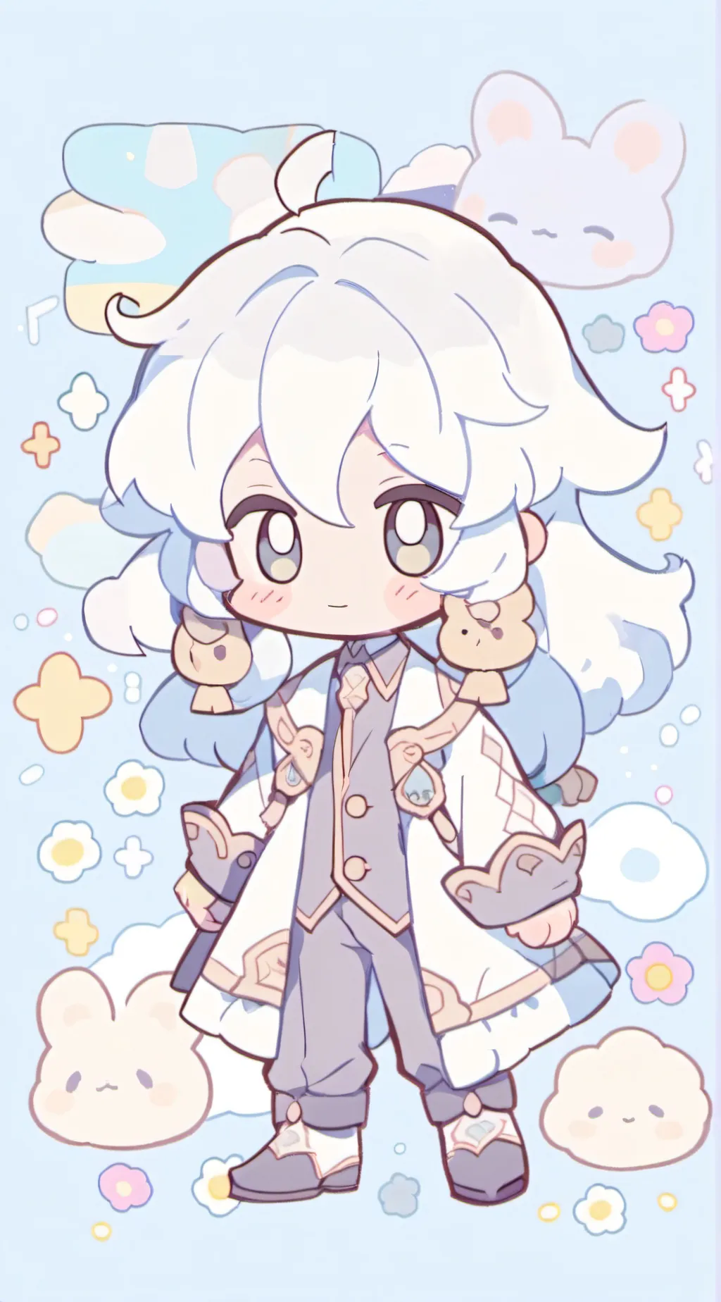 ai character: OLIVER YIPPEE background