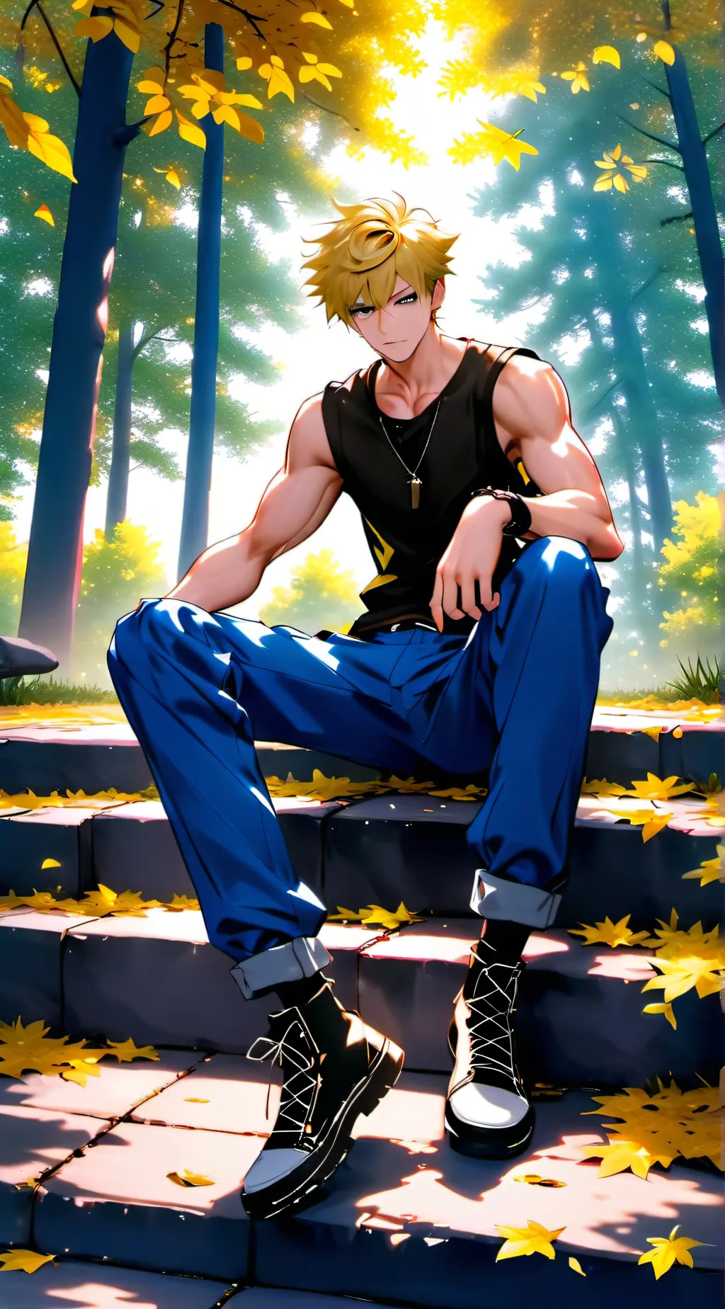 ai character: Mafia bakugo background