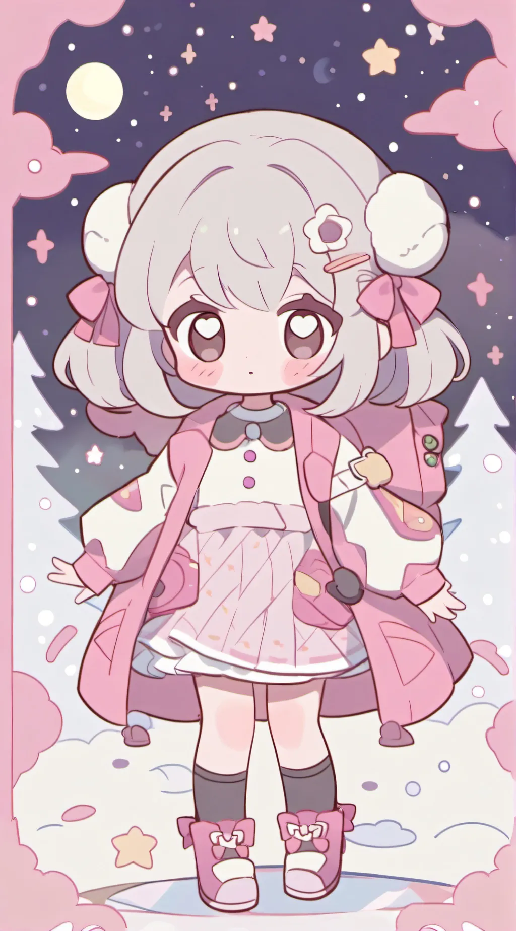 ai character: Aurora background