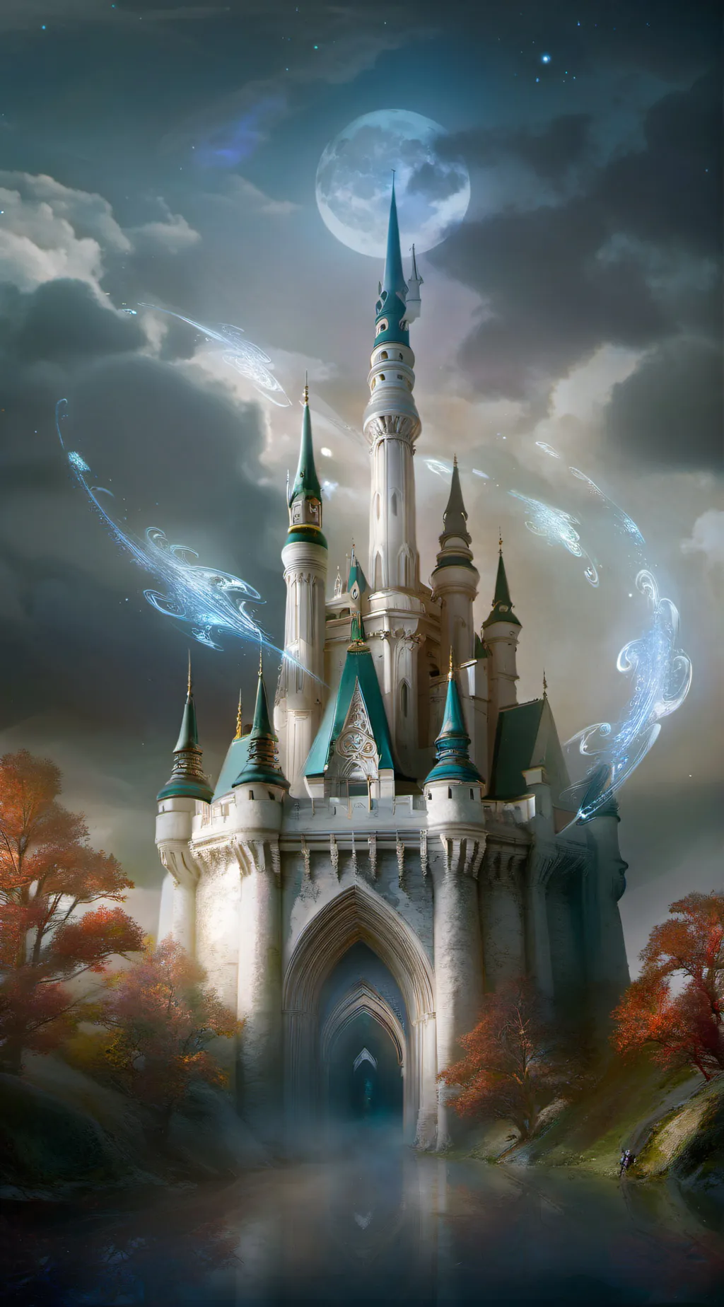 ai character: World of magic background