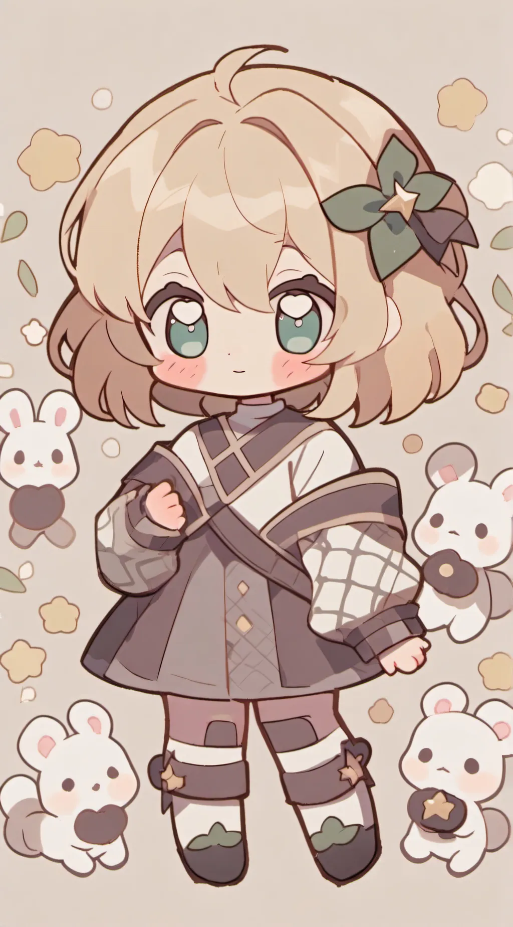 ai character: Rose background