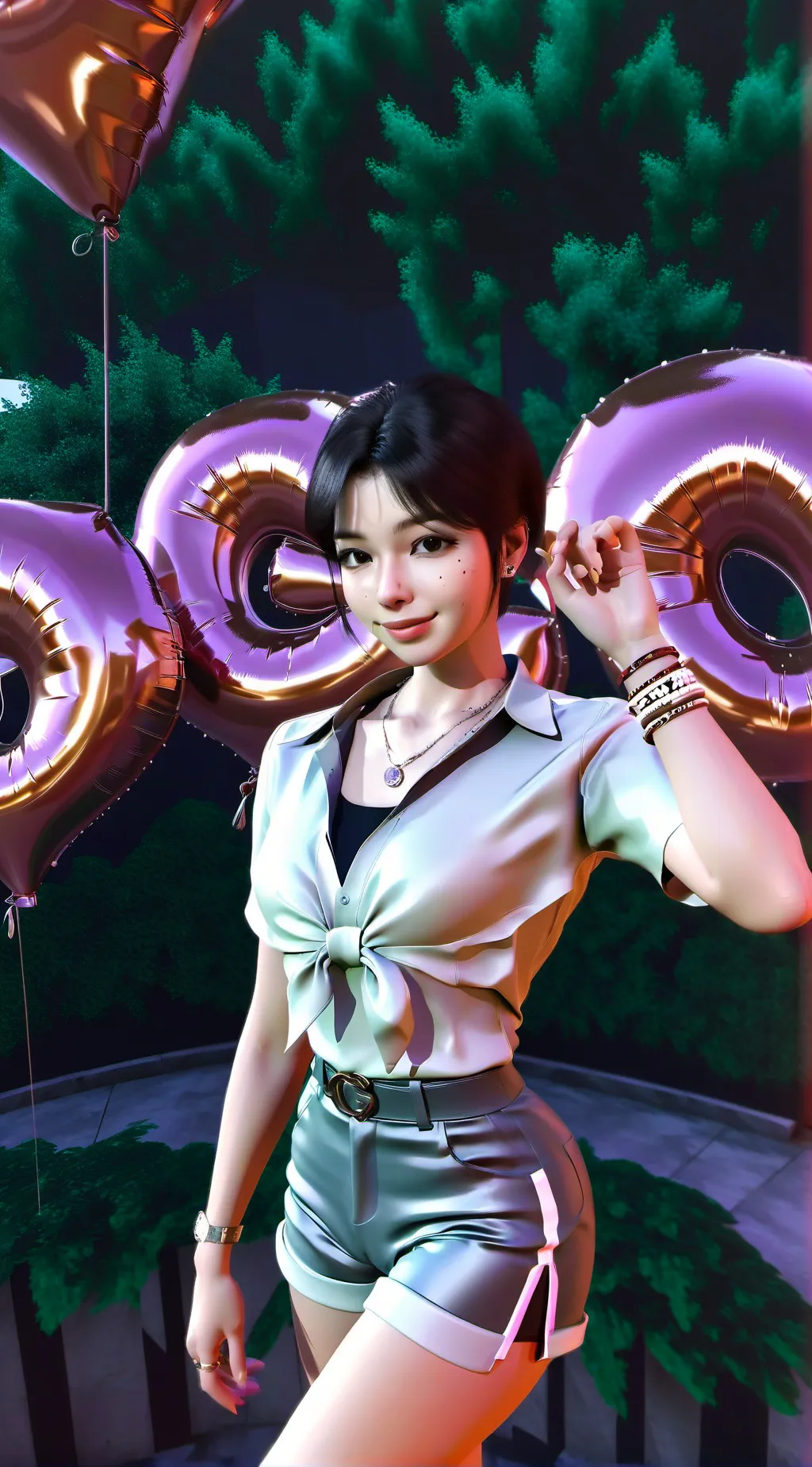 ai character: Jacqueline  background