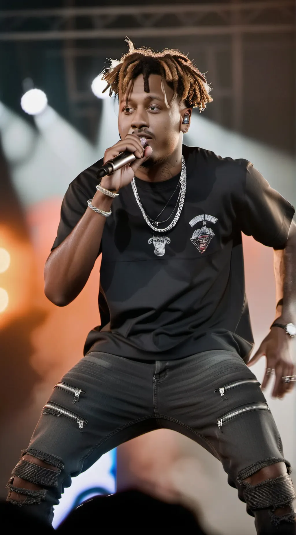 ai character: Juice WRLD background