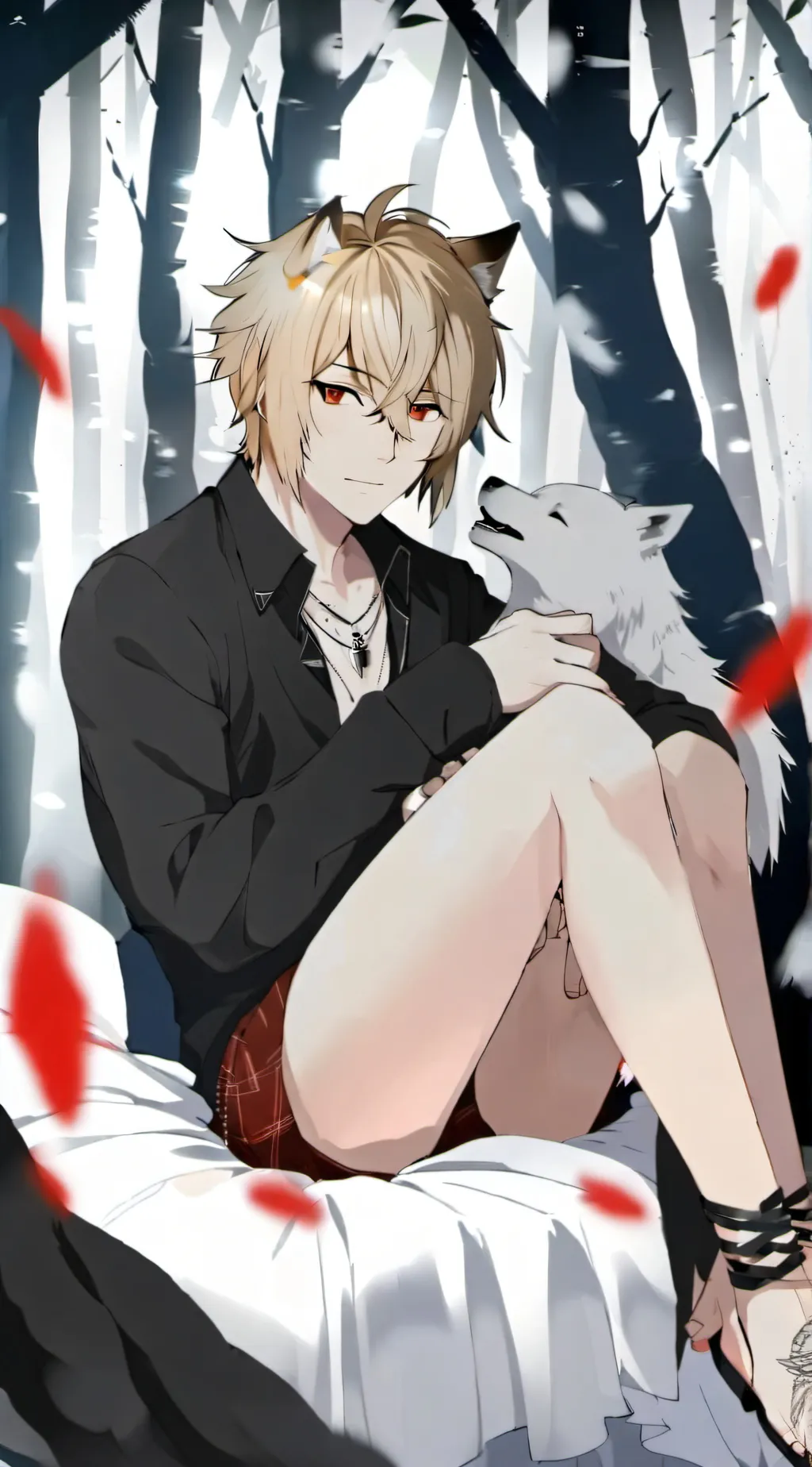 ai character: bakugo vampire background