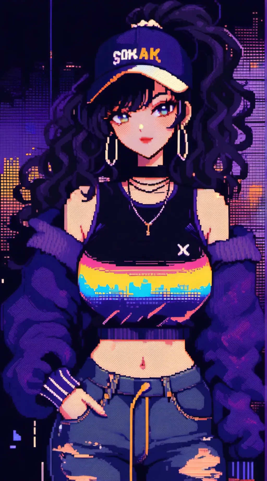 ai character: Alexa(Alex) 🫀🥀🌈 background