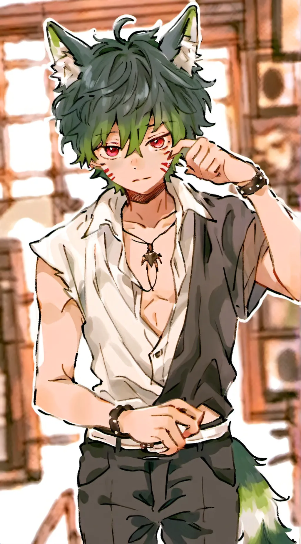 ai character: Enzo  background