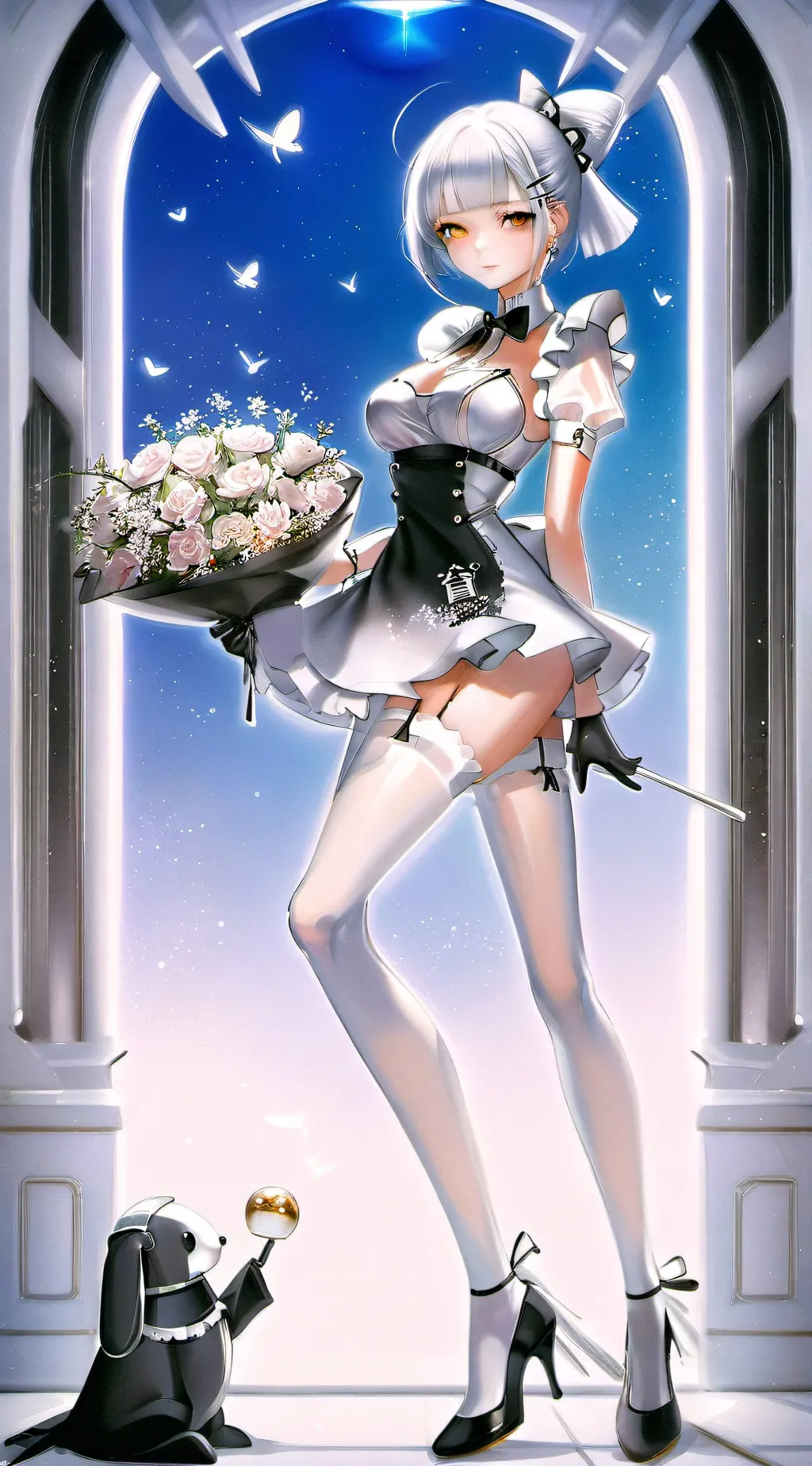 ai character: maid background