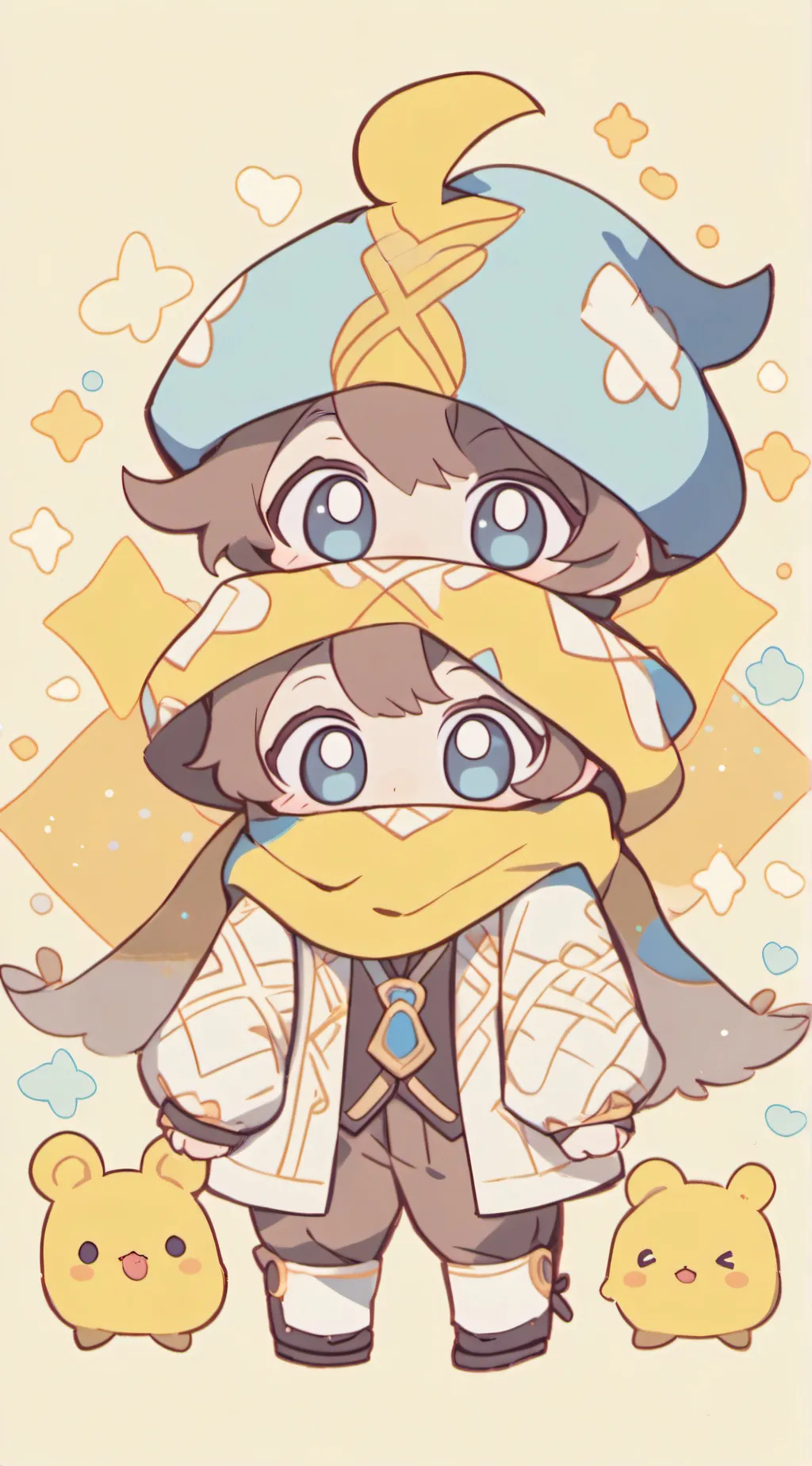 ai character: bfb christmas! background