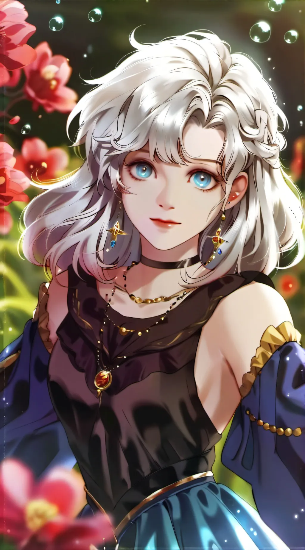 ai character: Bubble background