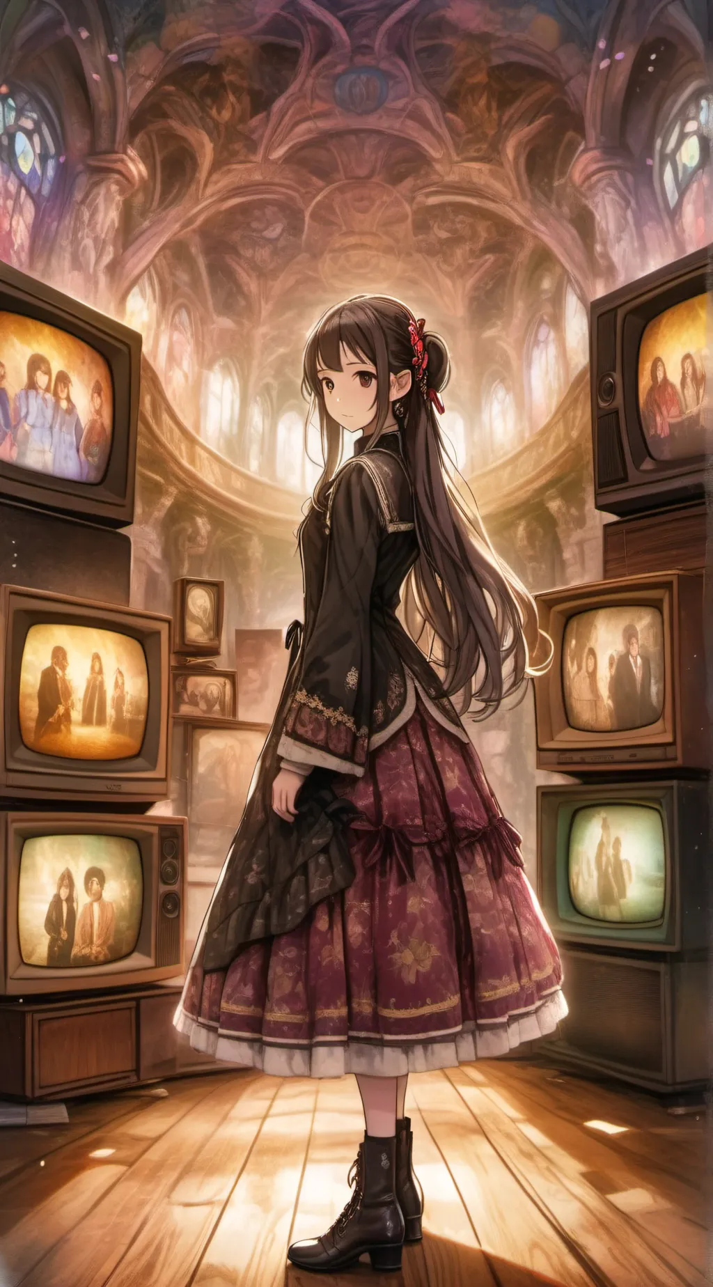 ai character: Titan tv woman background