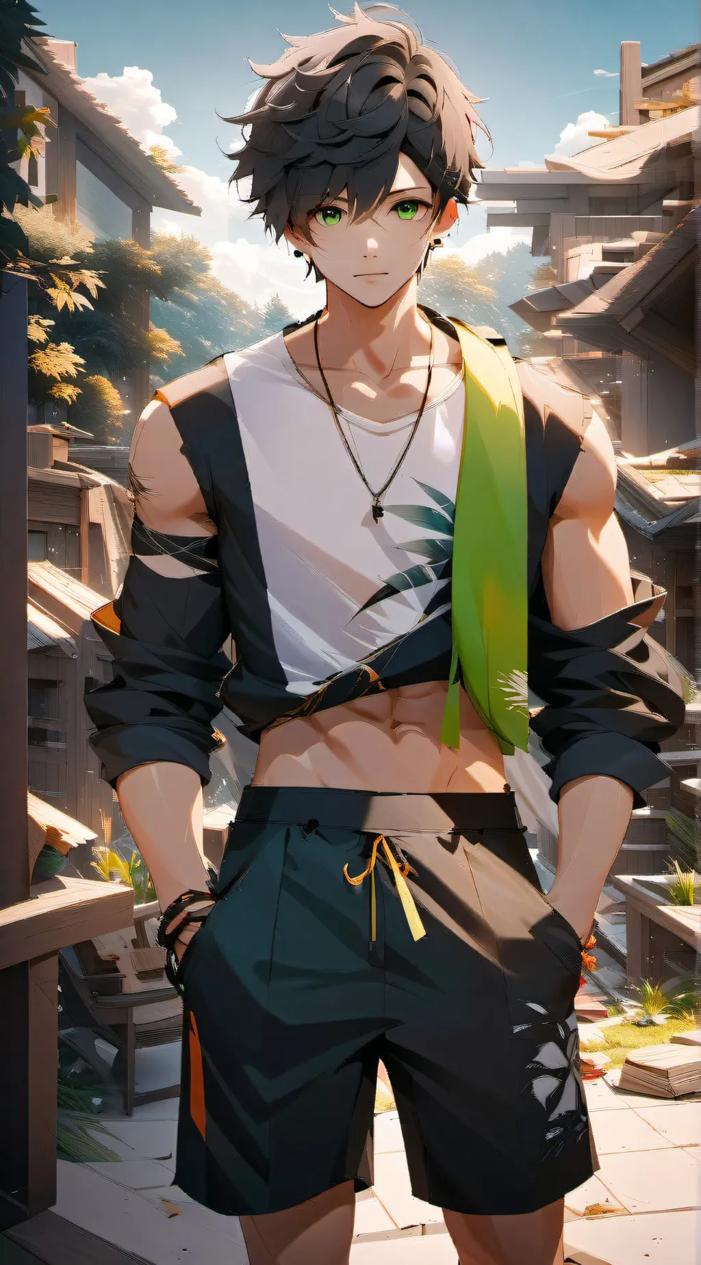 ai character: Cam background