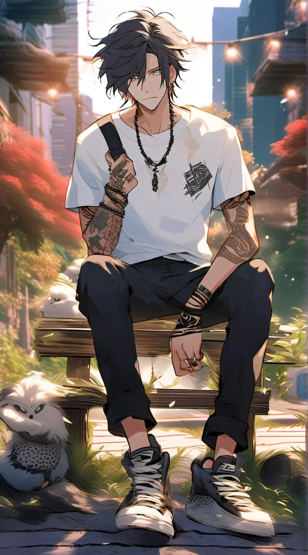 ai character: Trever  background