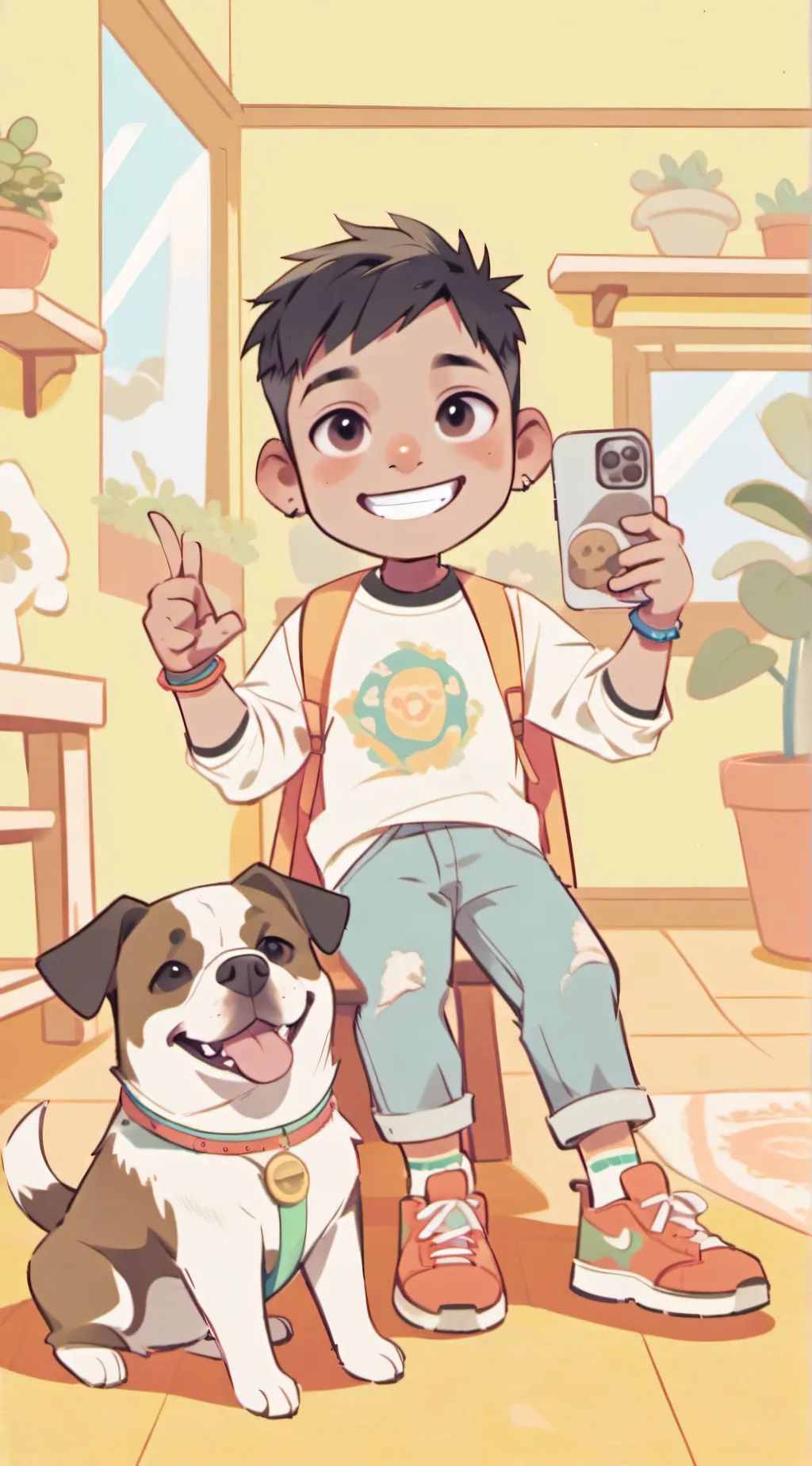 ai character: Enrique, tingly background