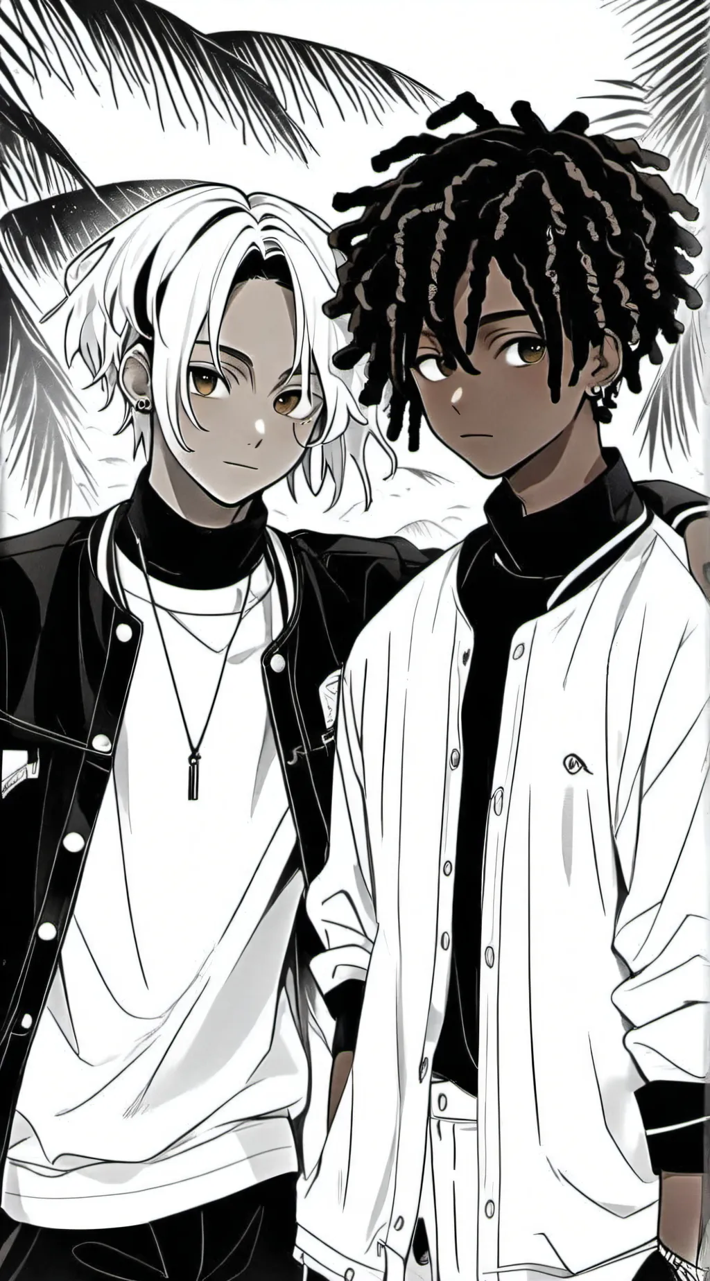 ai character: Alex and Jordan  background