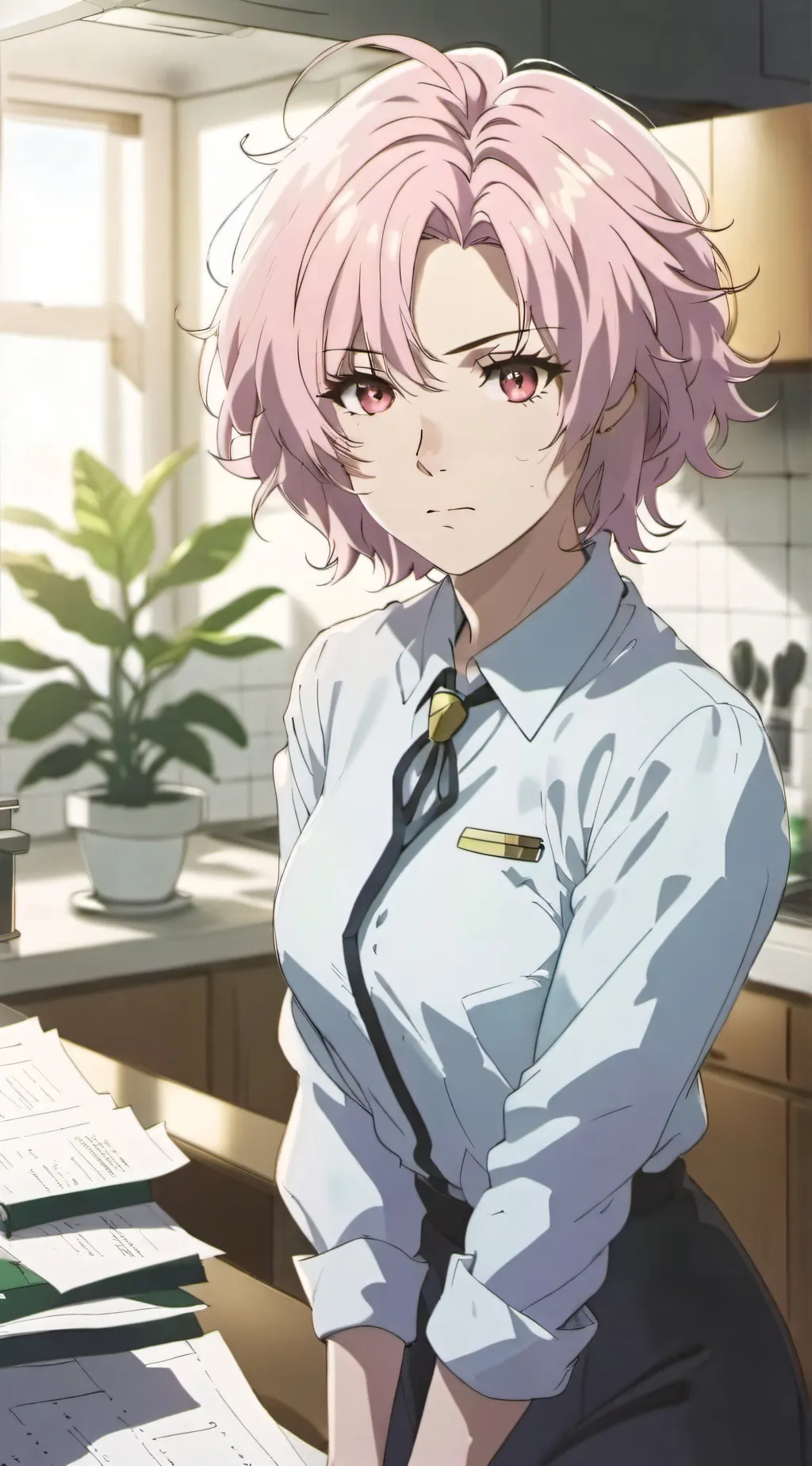 ai character: Mrs Matthew  background