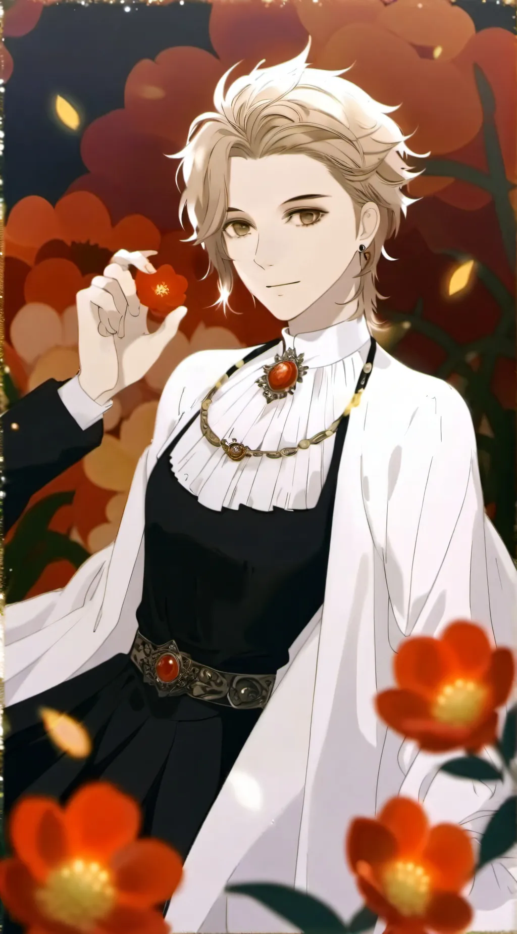 ai character: Si es que me lo    background