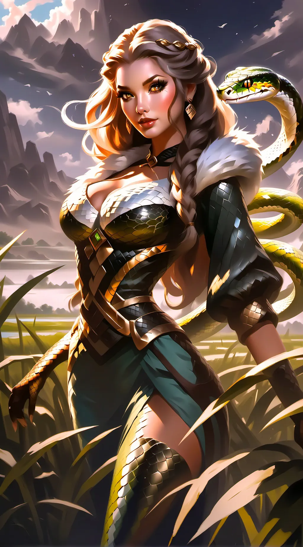 ai character: Cecelia  background