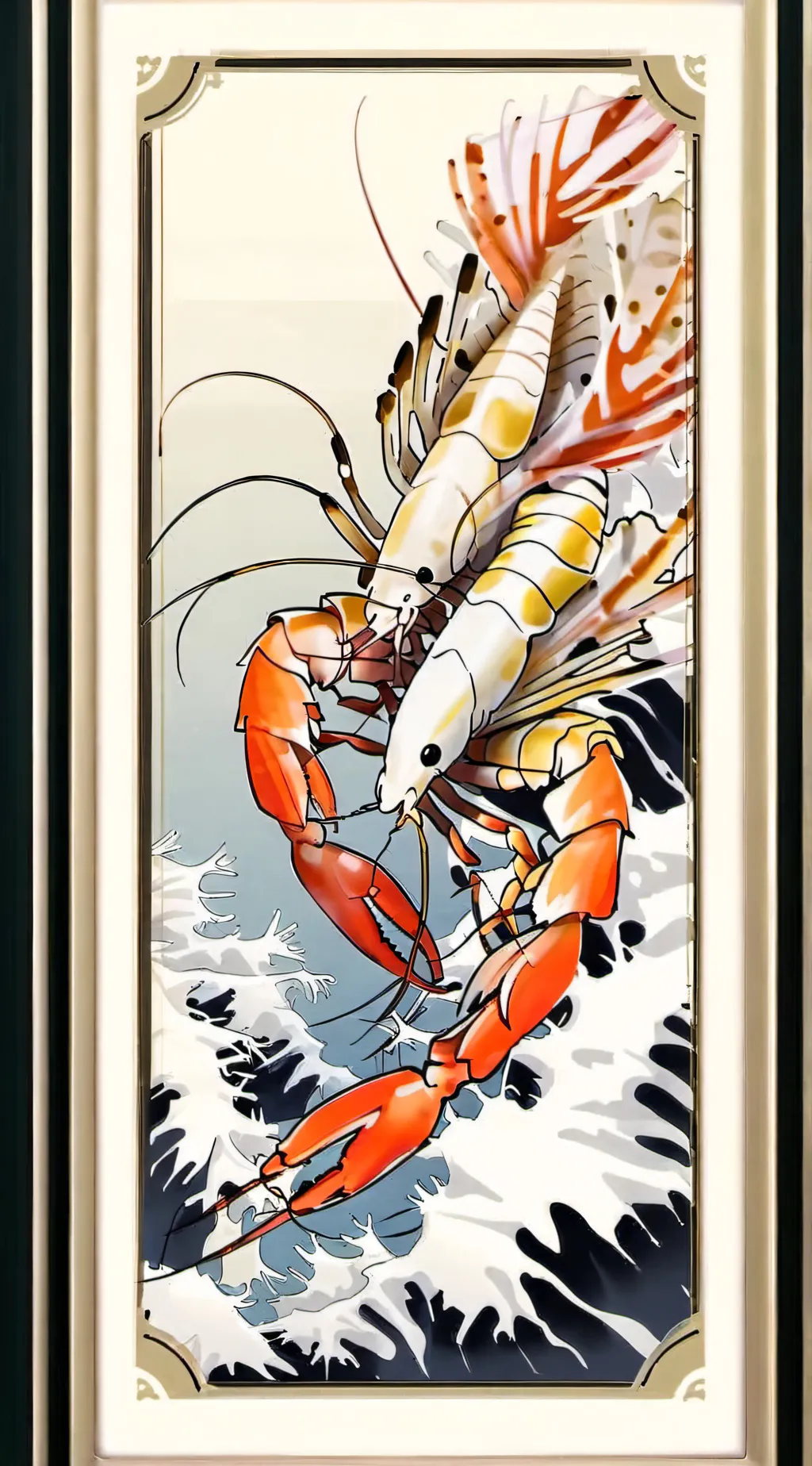 ai character: shrimpo:>:( background