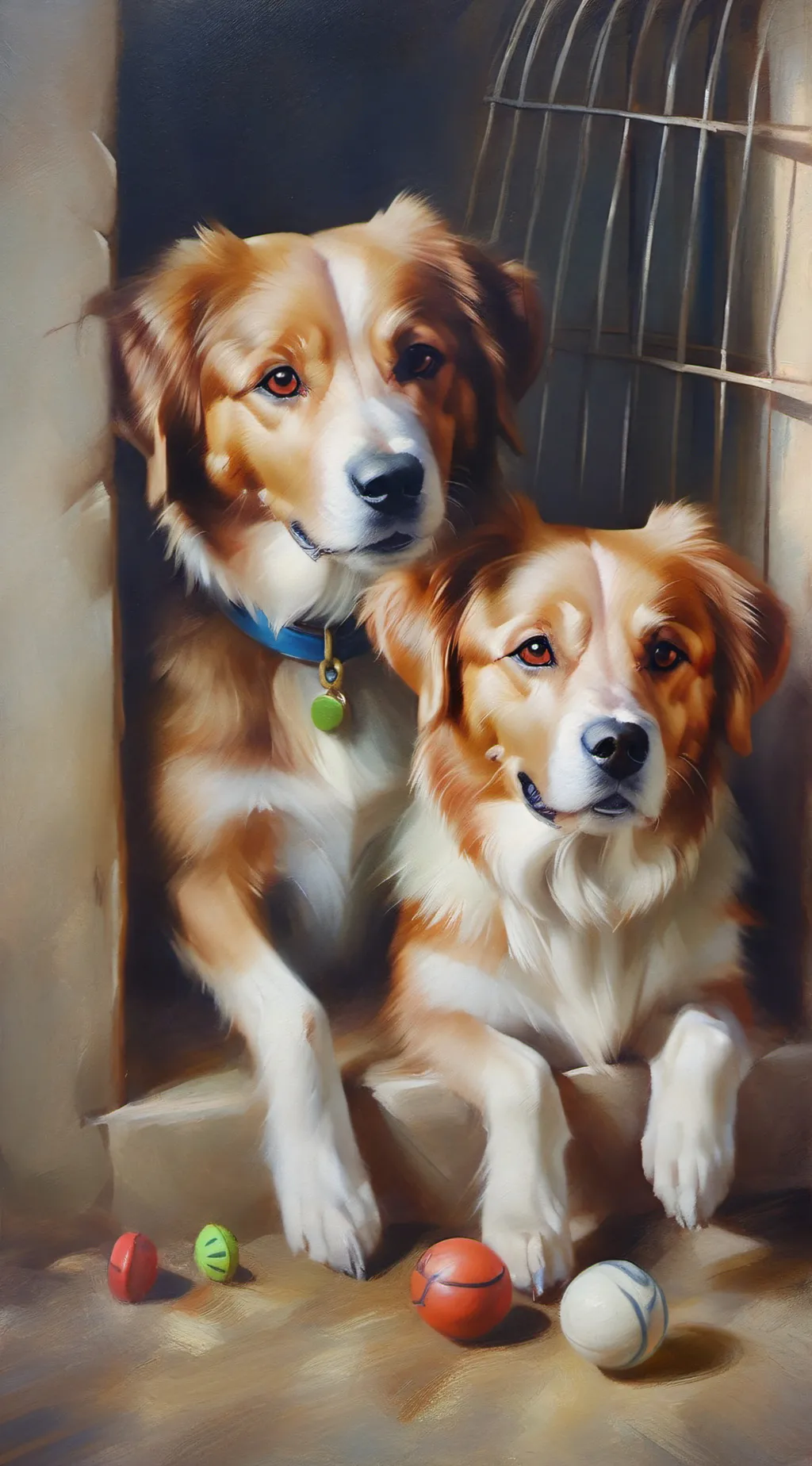 ai character: 《dog shelter》 background