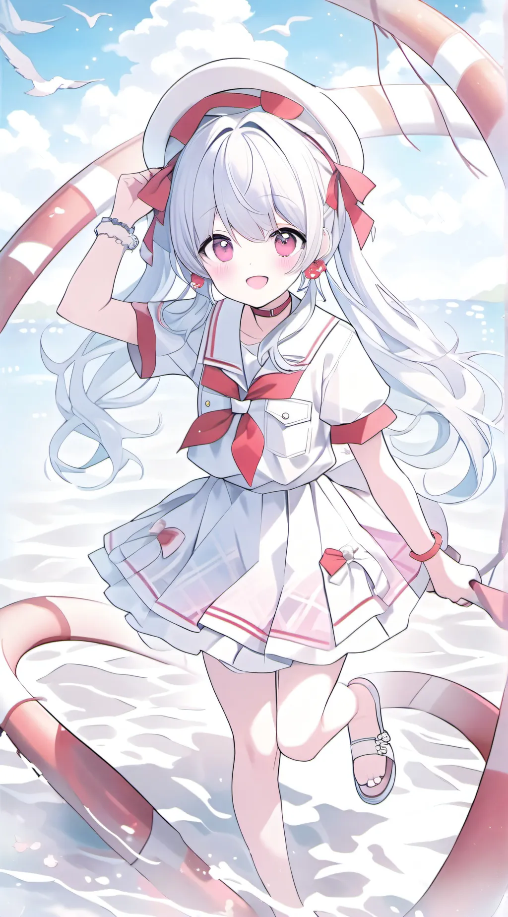 ai character: local lifeguard  background