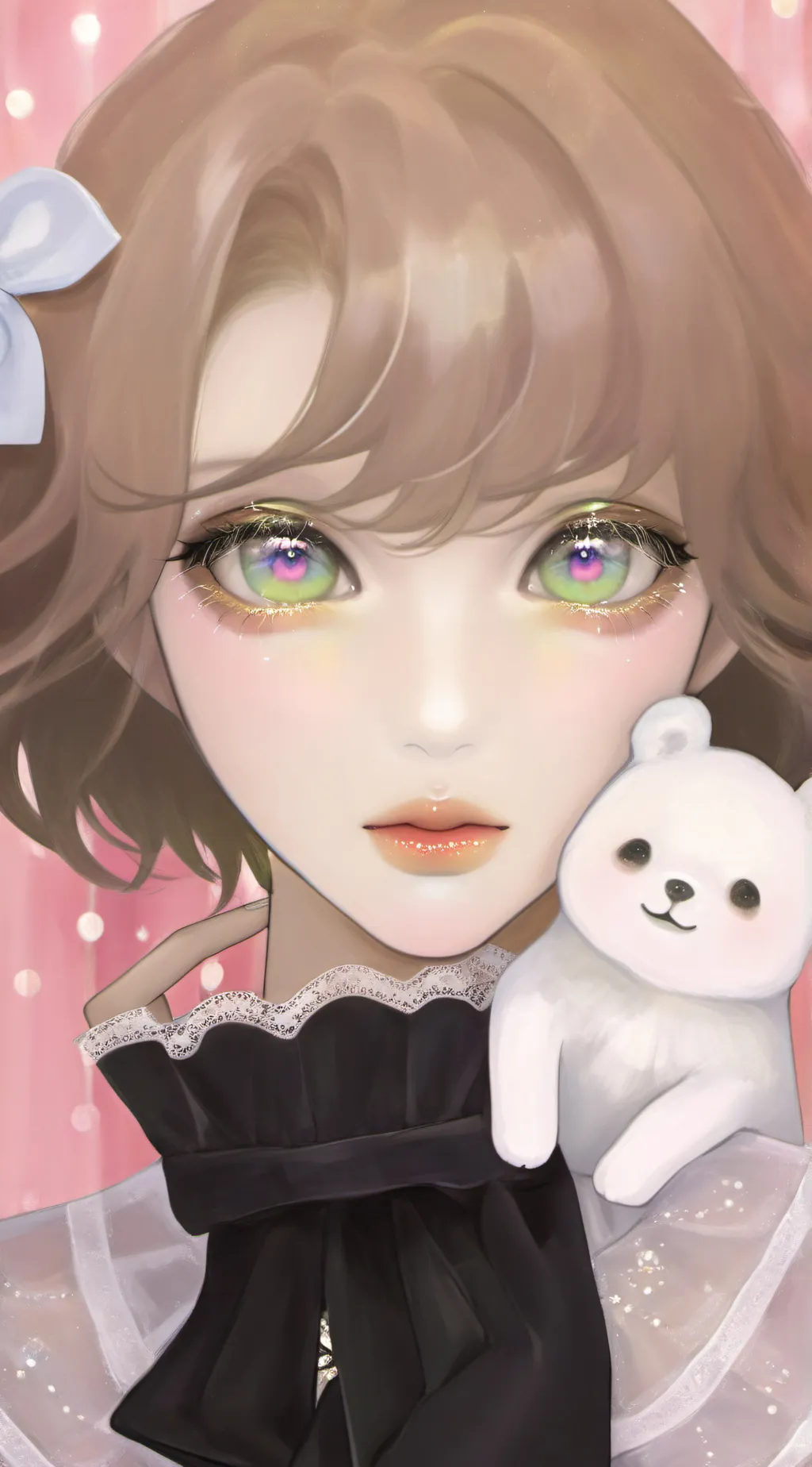 ai character: rainy day background