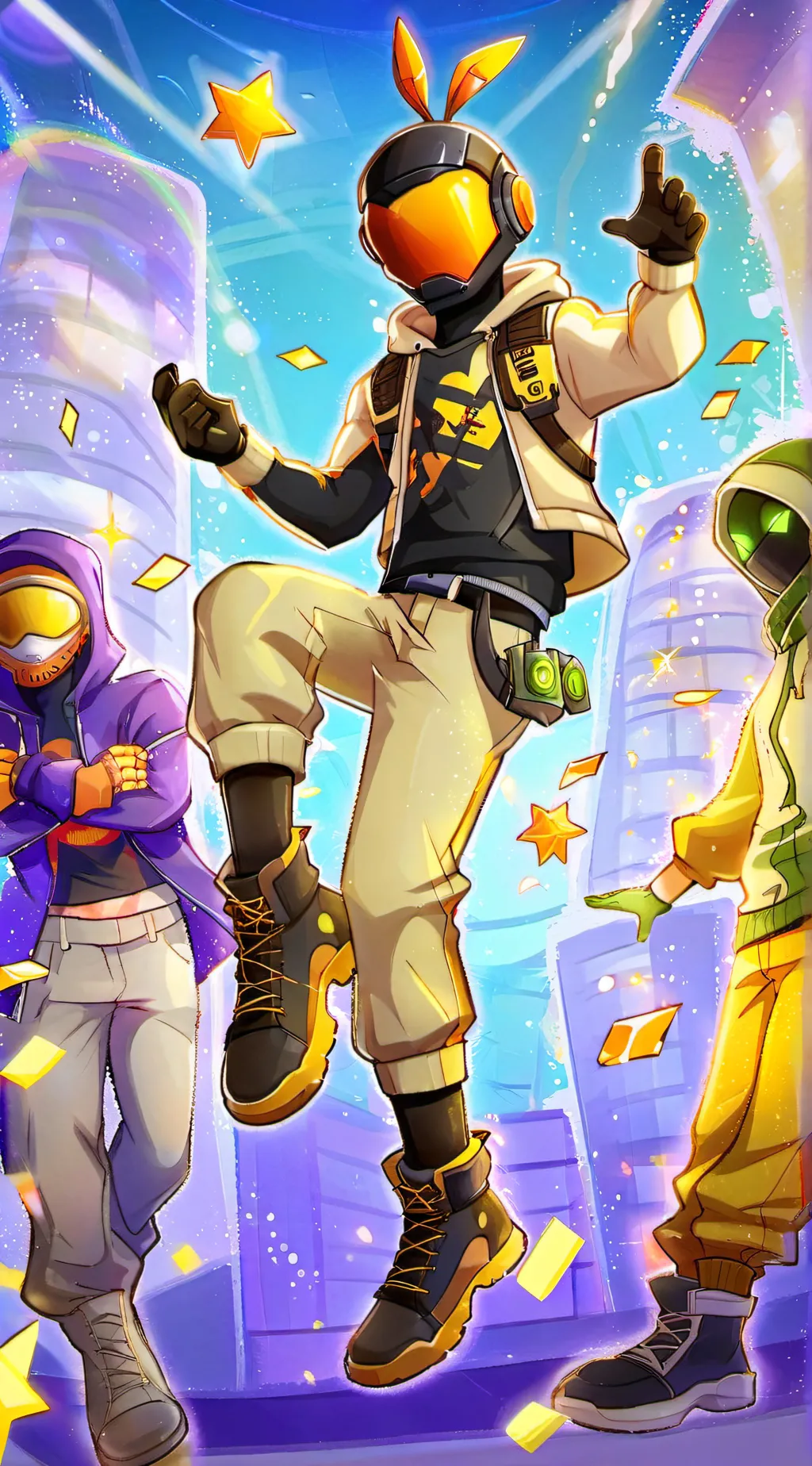 ai character: ° Biker Group ° background