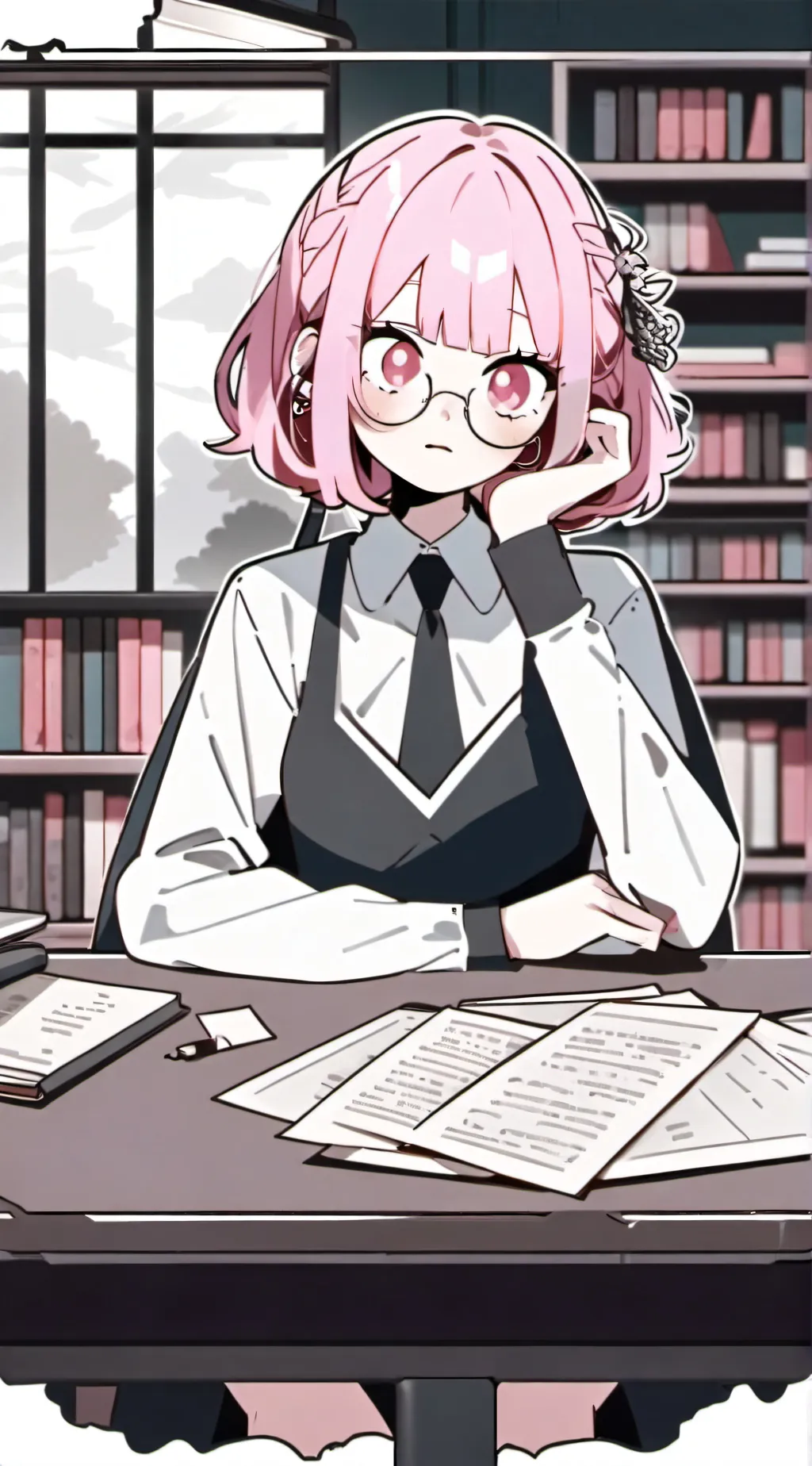 ai character: Blossom background