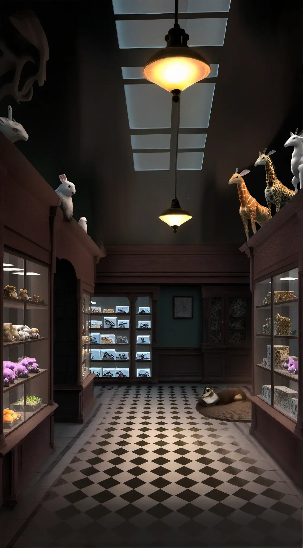 ai character: Anything pet store background