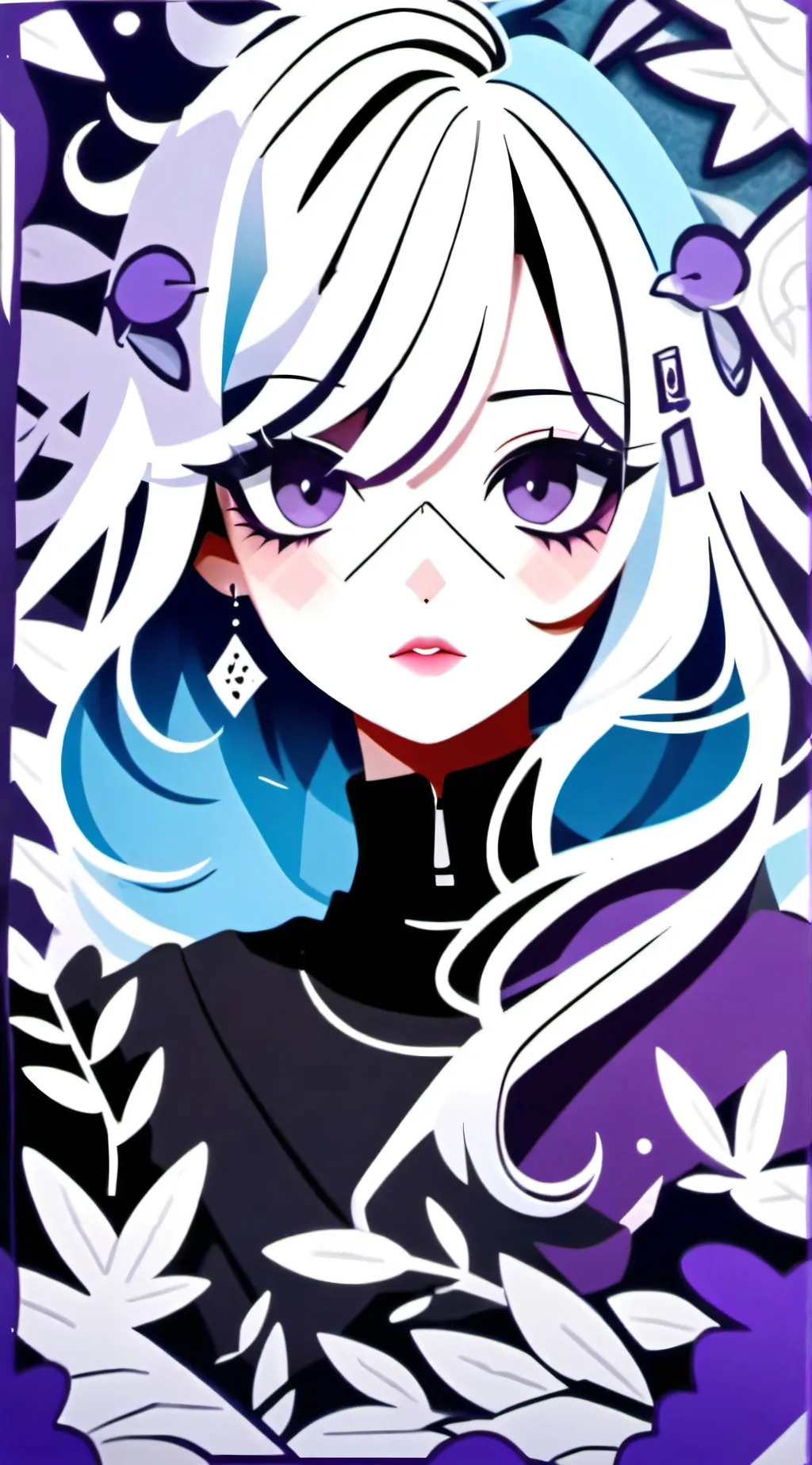 ai character: Crystal background