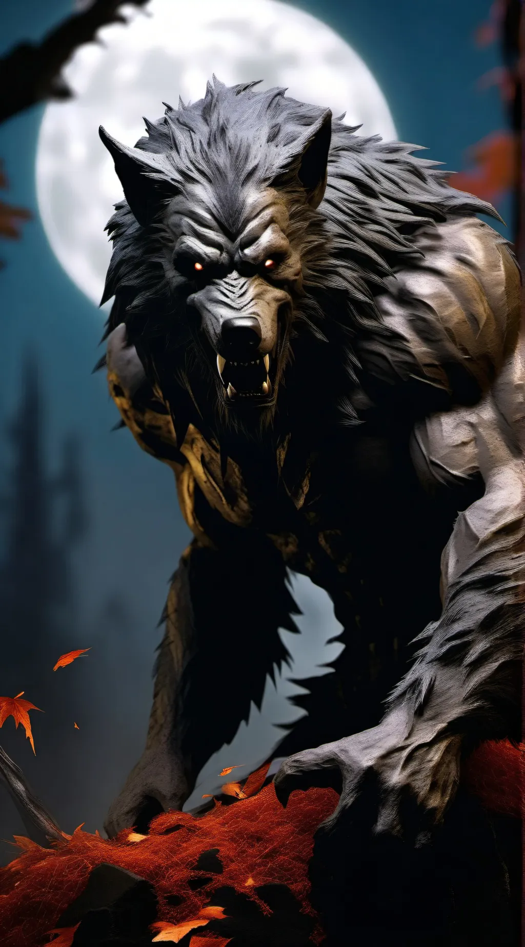 ai character: werewolf background