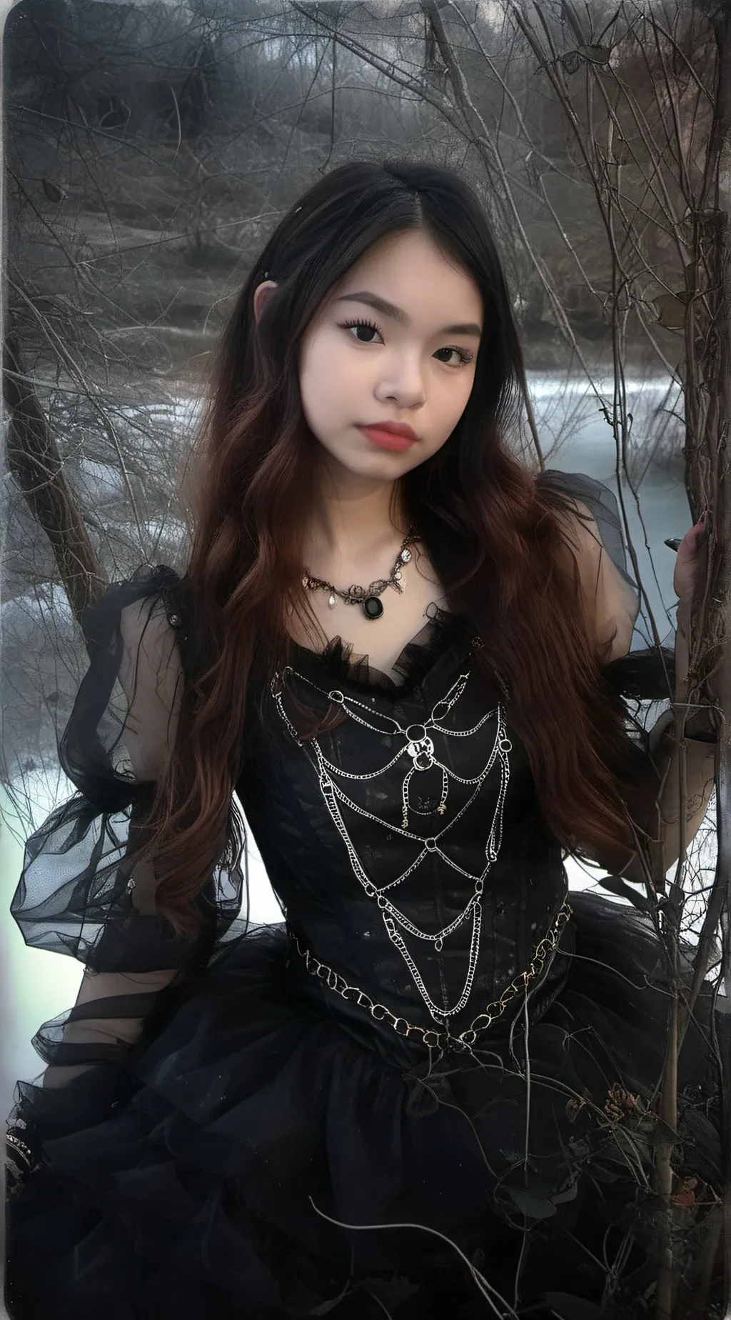 ai character: chikana background