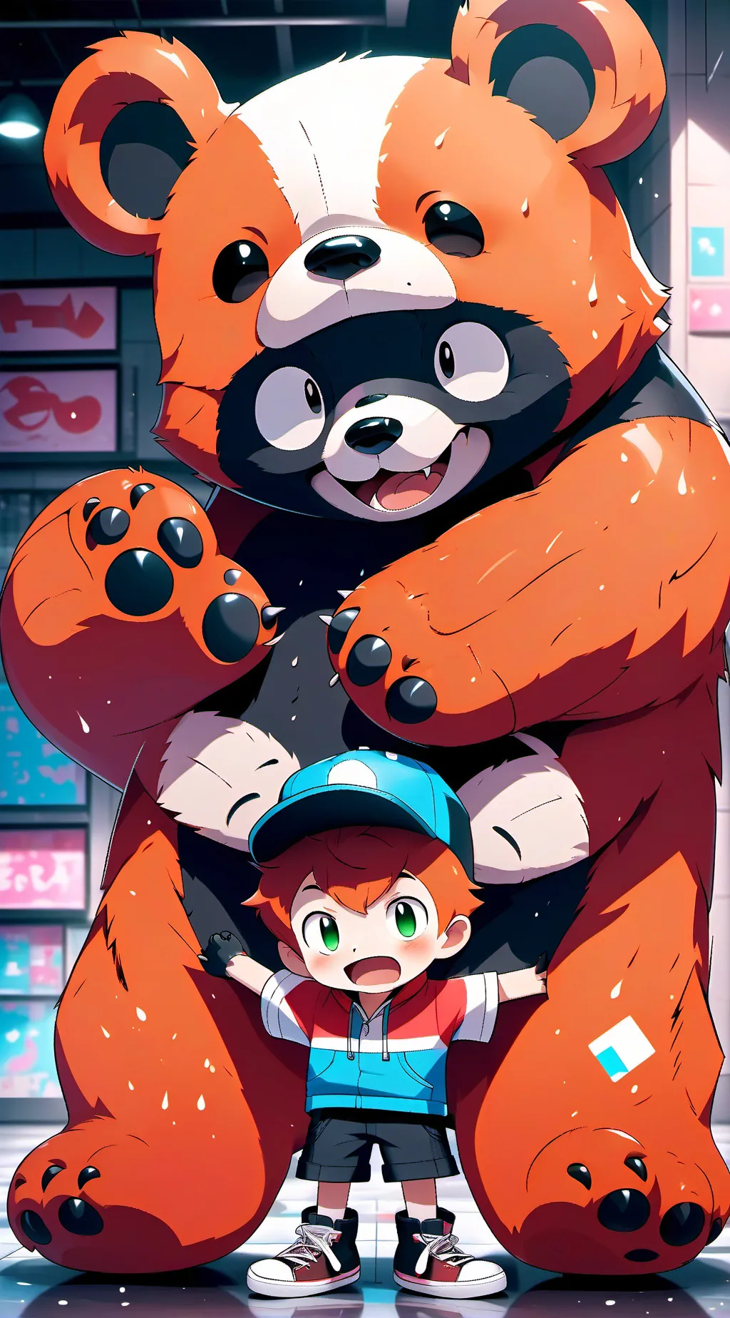 ai character: bobby Bearhug background