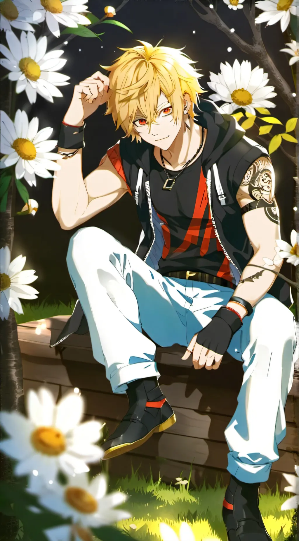 ai character: Bakugo Katsuki  background