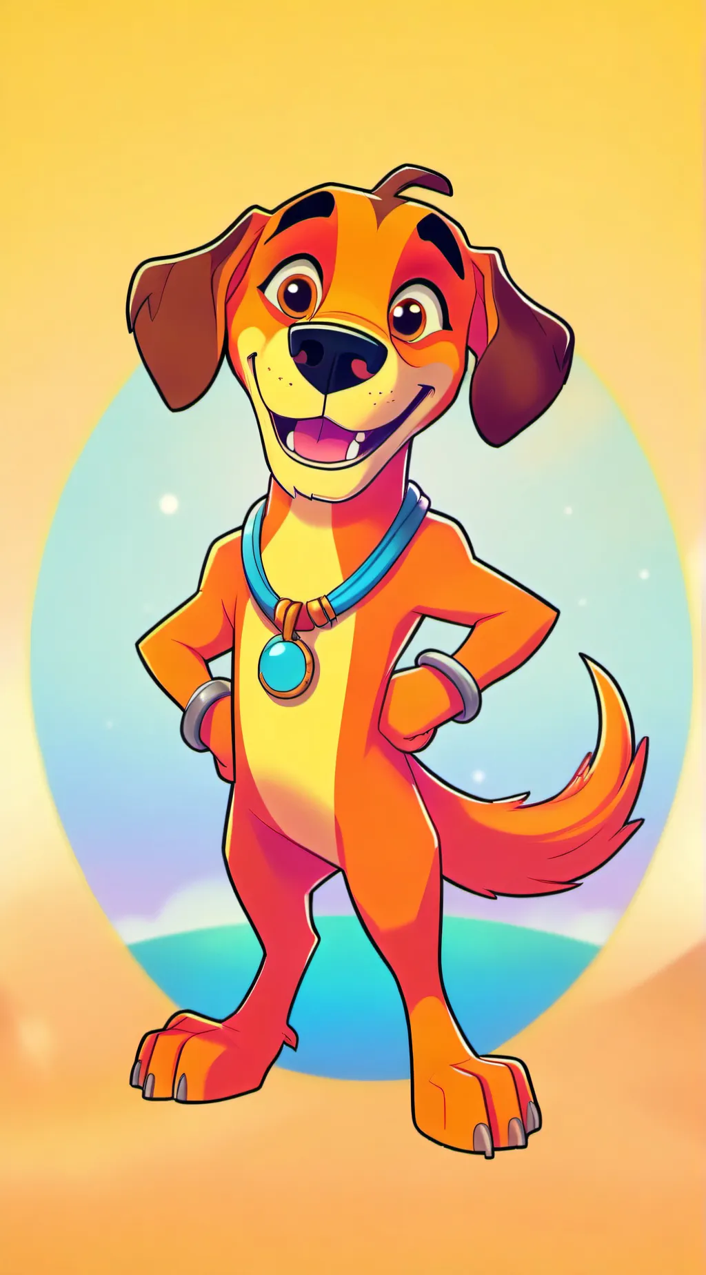 ai character: dogday the dog sc background