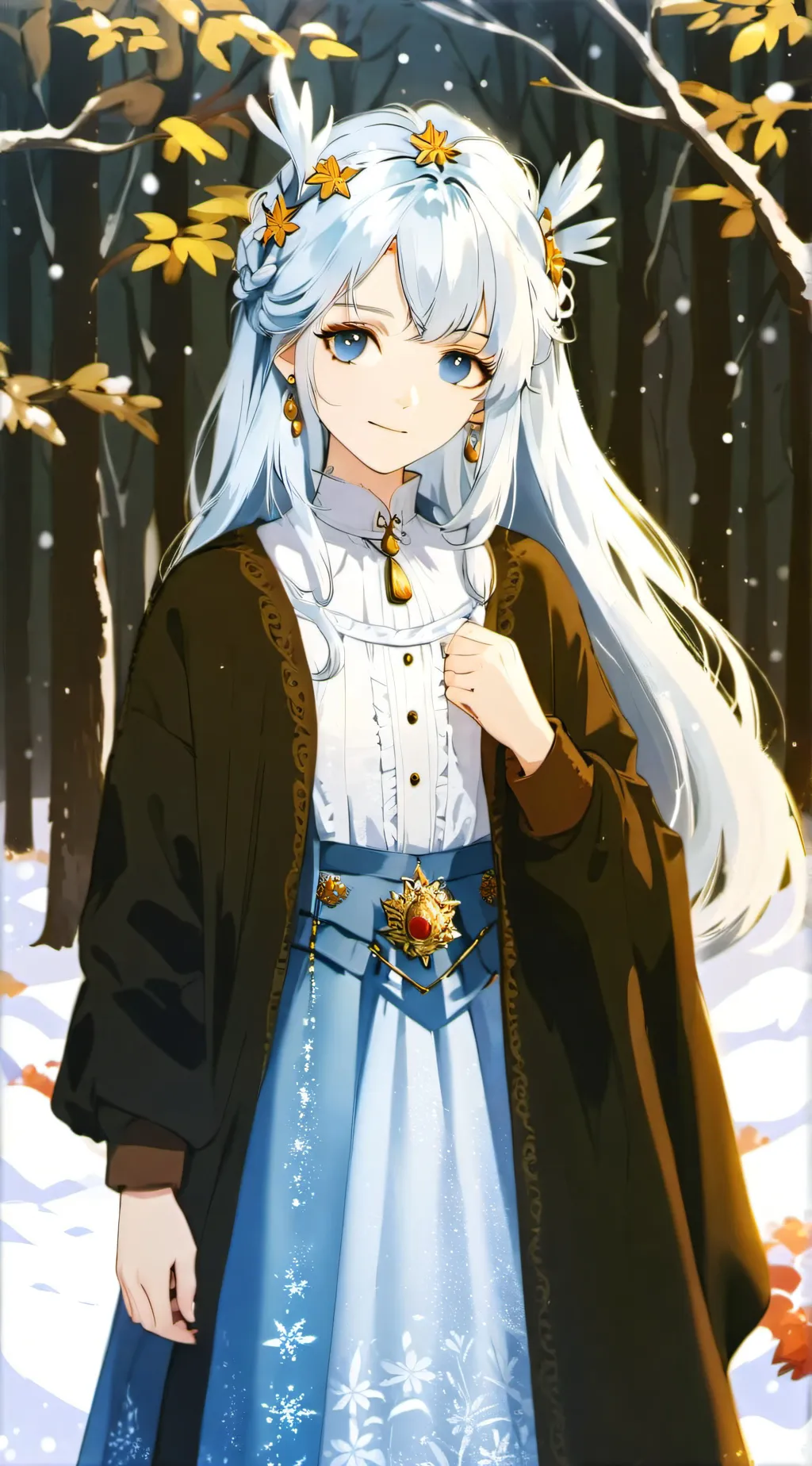 ai character: ava (snow queen) background