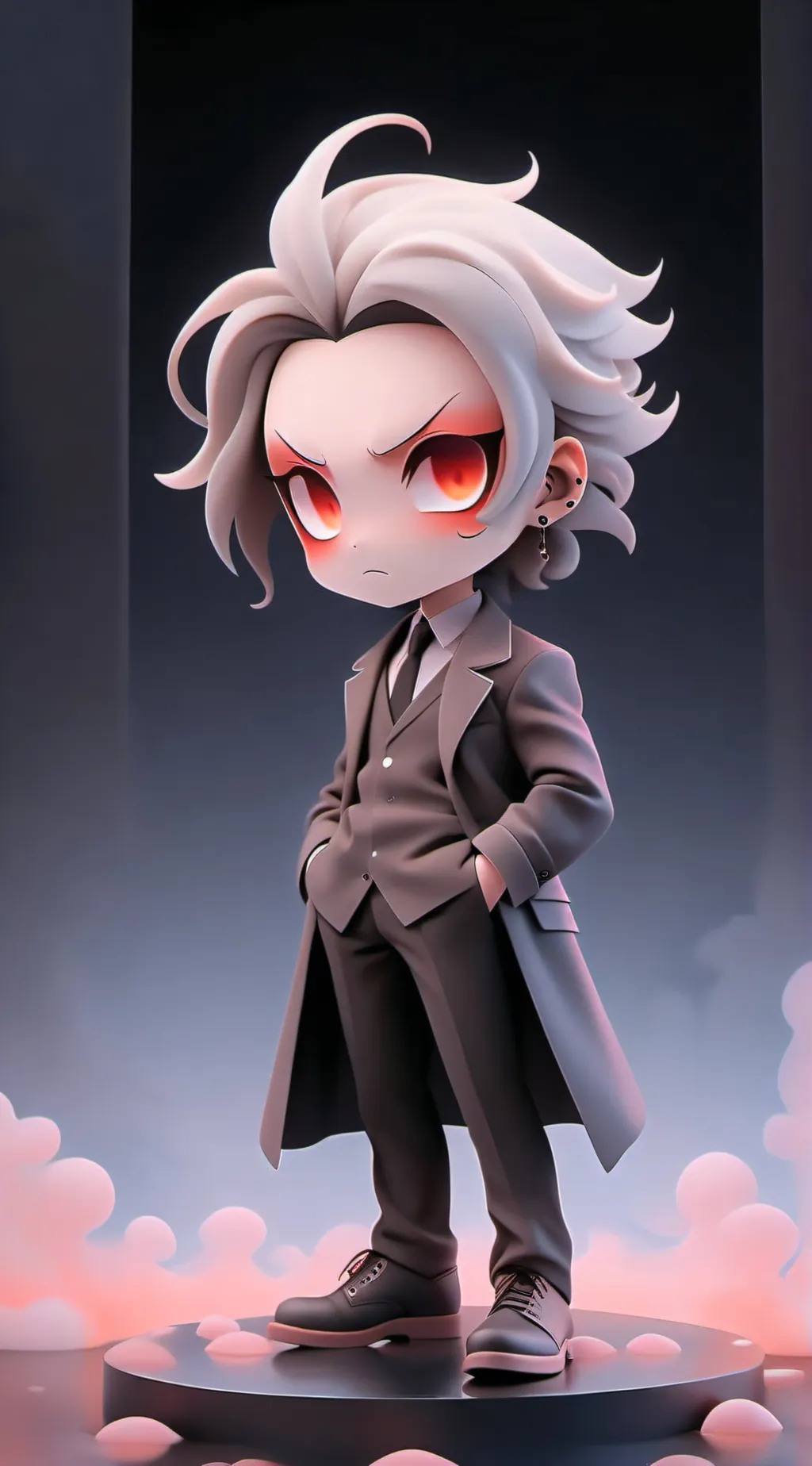 ai character: hh alastor twin  background