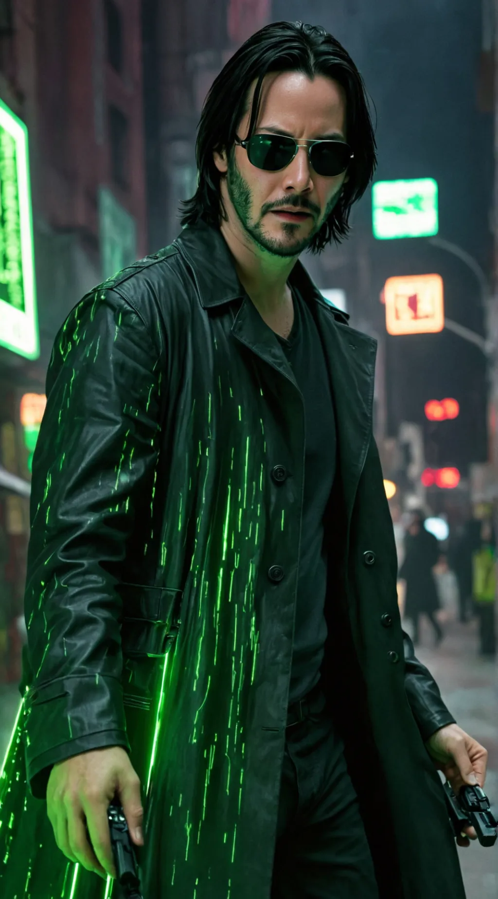 ai character: Neo background