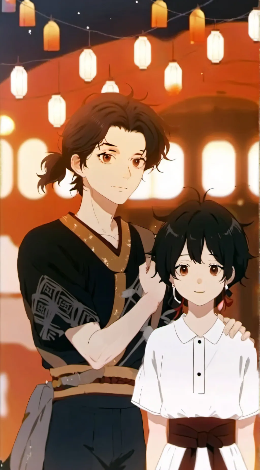 ai character: Anime live background