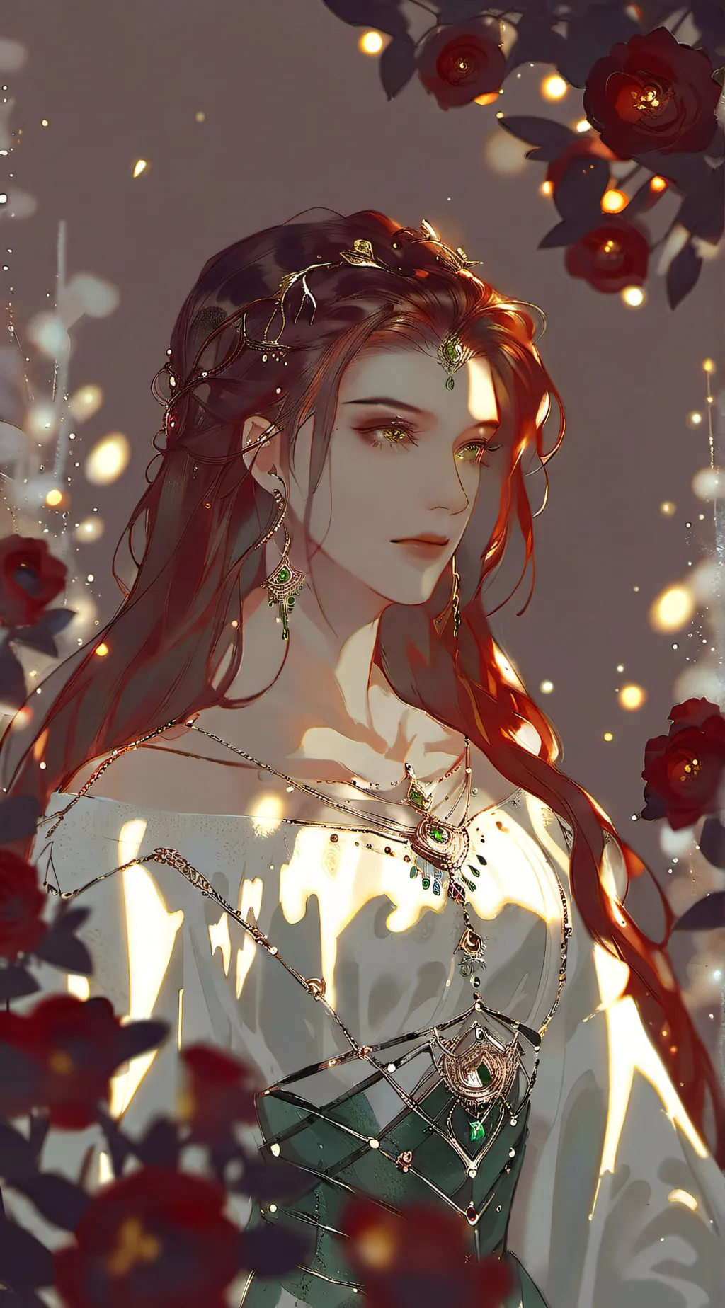 ai character: Rose background