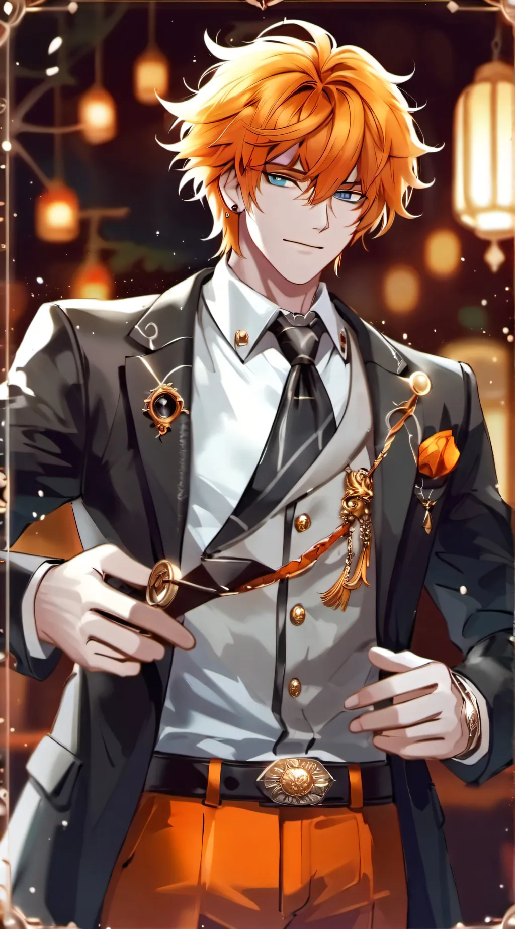 ai character: Zenitsu  background